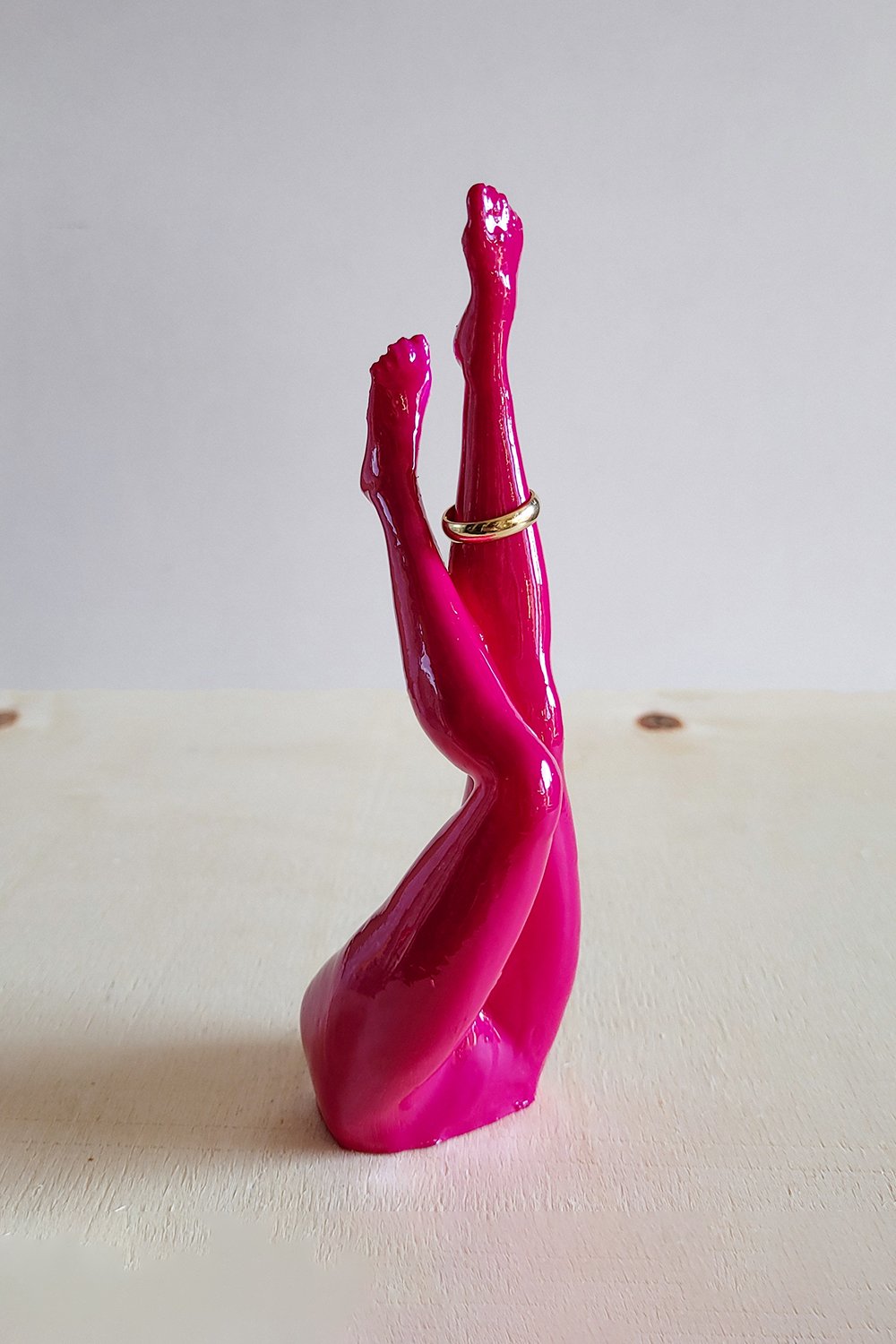 42A35 Home & Living-Bacak Yüzük Düzenleyici | Fuşya-Takı Standı-2-Milagron.com