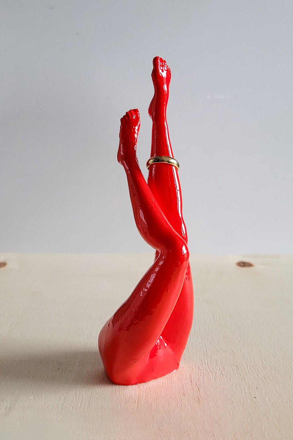 42A35 Home & Living-Bacak Yüzük Düzenleyici | Kırmızı-Takı Standı-1-Milagron.com