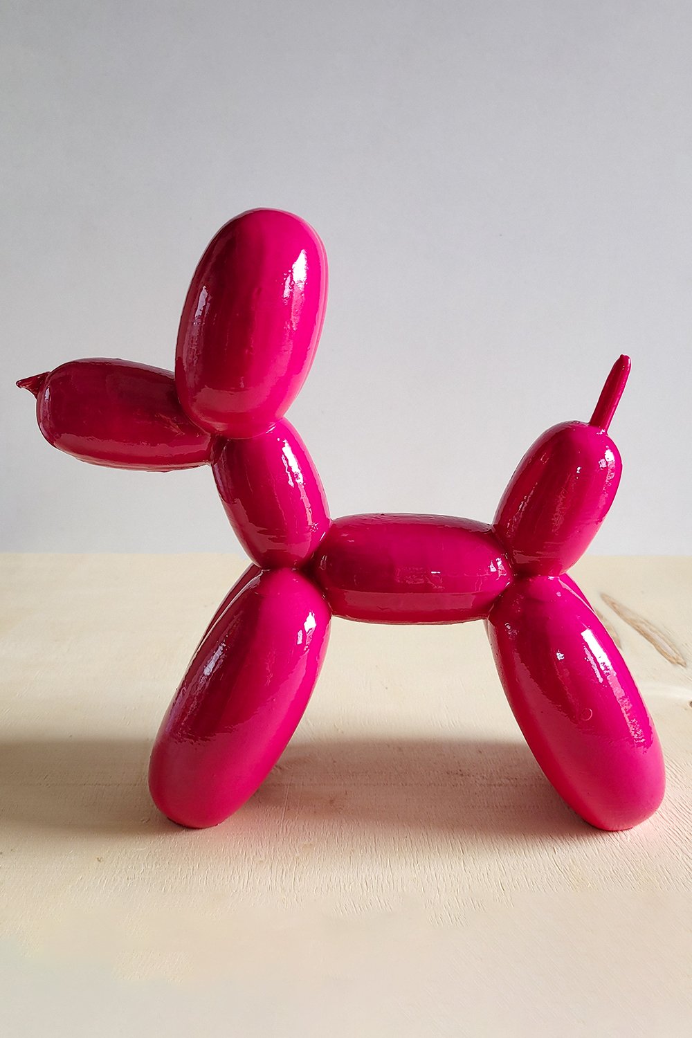 42A35 Home & Living-Balon Köpek Figürü | Fuşya-Heykel-6-Milagron.com