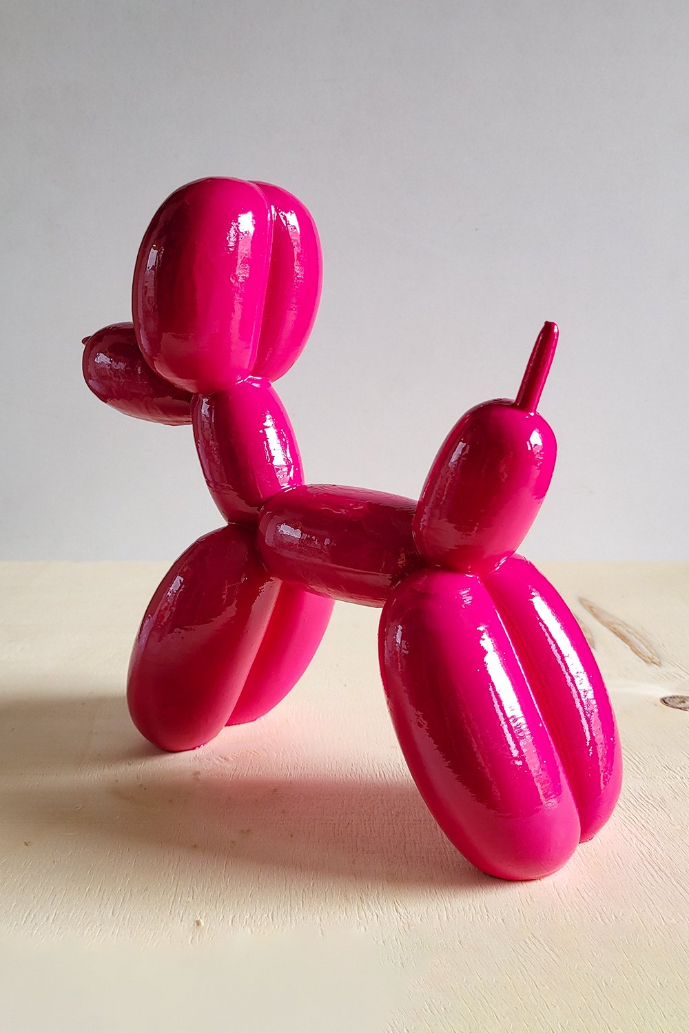 42A35 Home & Living-Balon Köpek Figürü | Fuşya-Heykel-7-Milagron.com