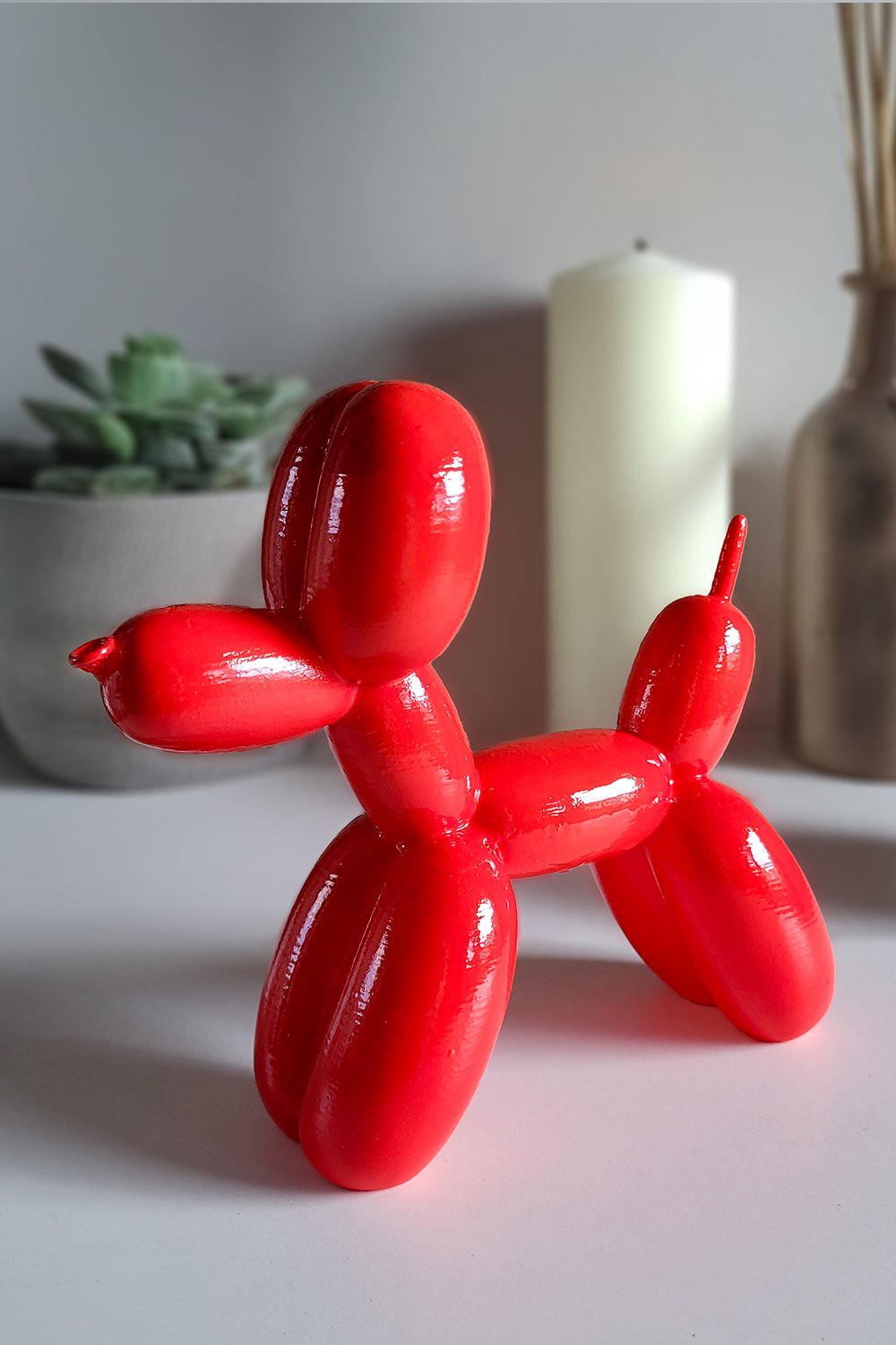 42A35 Home & Living-Balon Köpek Figürü | Kırmızı-Biblo-2-Milagron.com