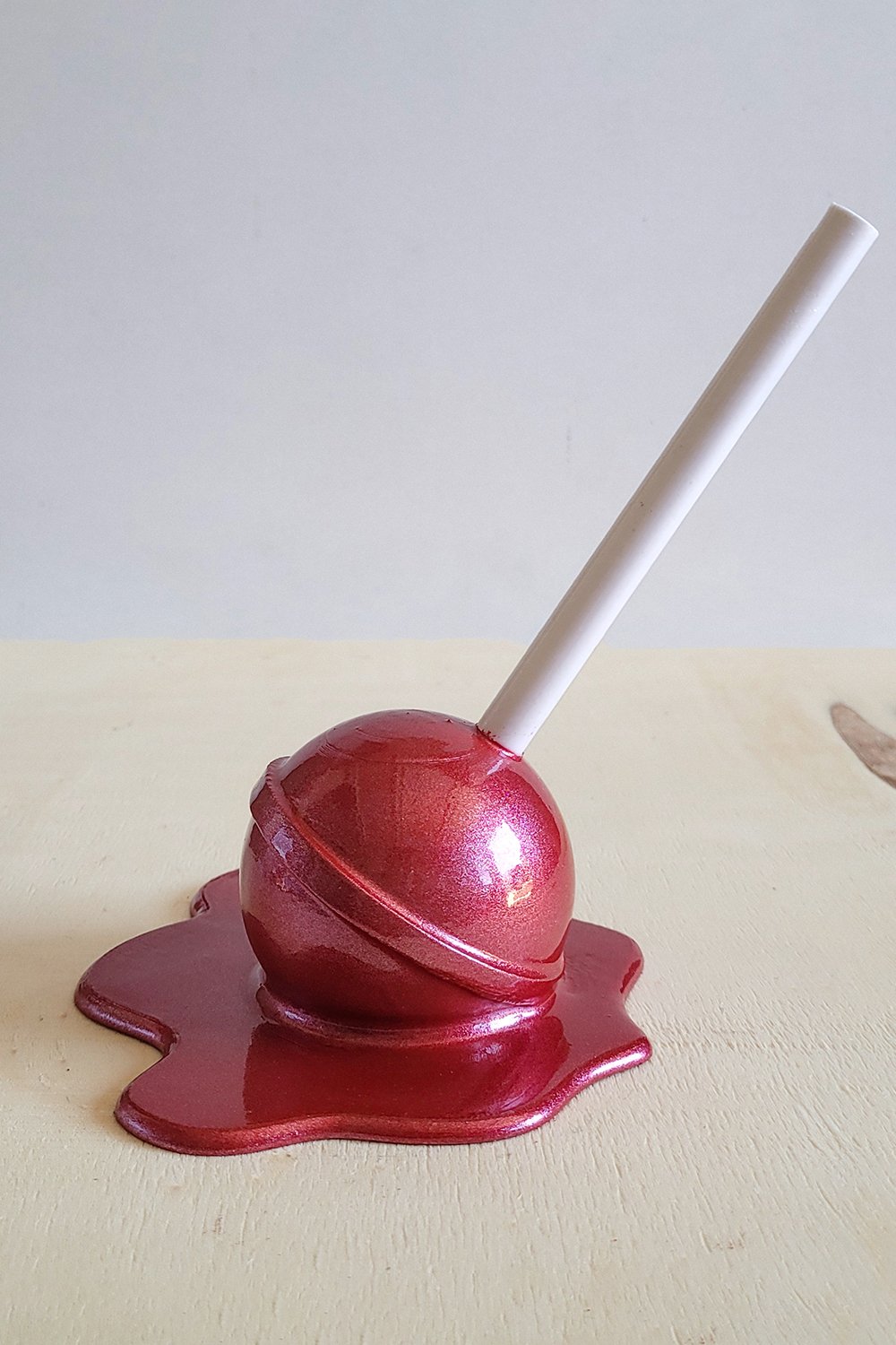 42A35 Home & Living-Erimiş Lolipop Yüzük Tutacağı | Elma Şekeri-Takı Standı-5-Milagron.com