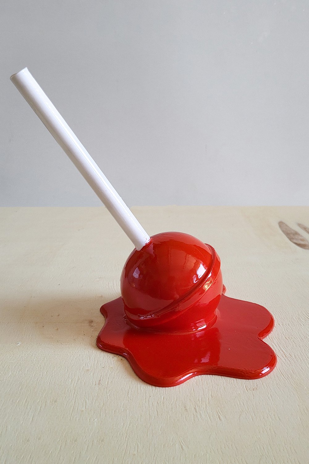 42A35 Home & Living-Erimiş Lolipop Yüzük Tutacağı | Kırmızı-Takı Standı-3-Milagron.com