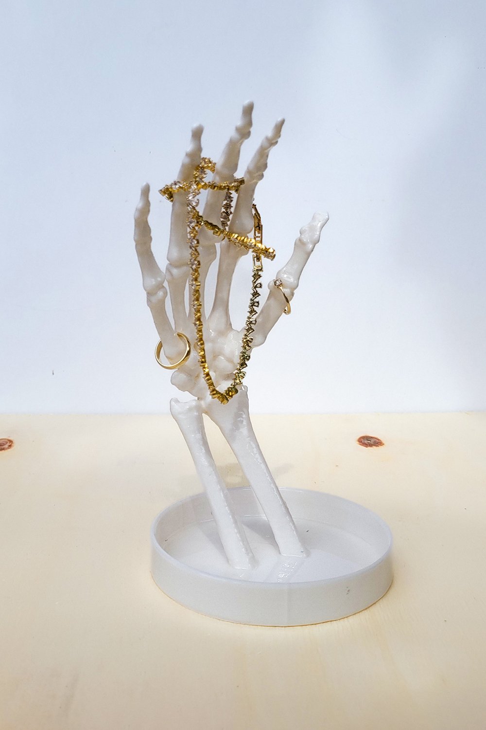 42A35 Home & Living-İskelet El Takı Düzenleyici | Beyaz-Takı Standı-1-Milagron.com