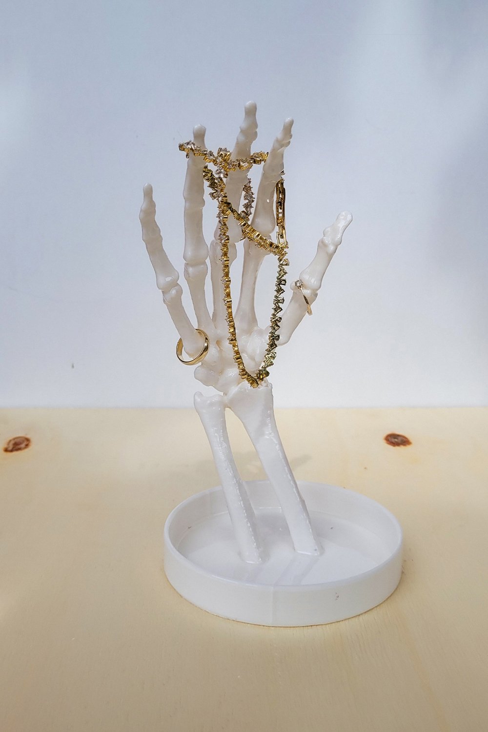 42A35 Home & Living-İskelet El Takı Düzenleyici | Beyaz-Takı Standı-2-Milagron.com