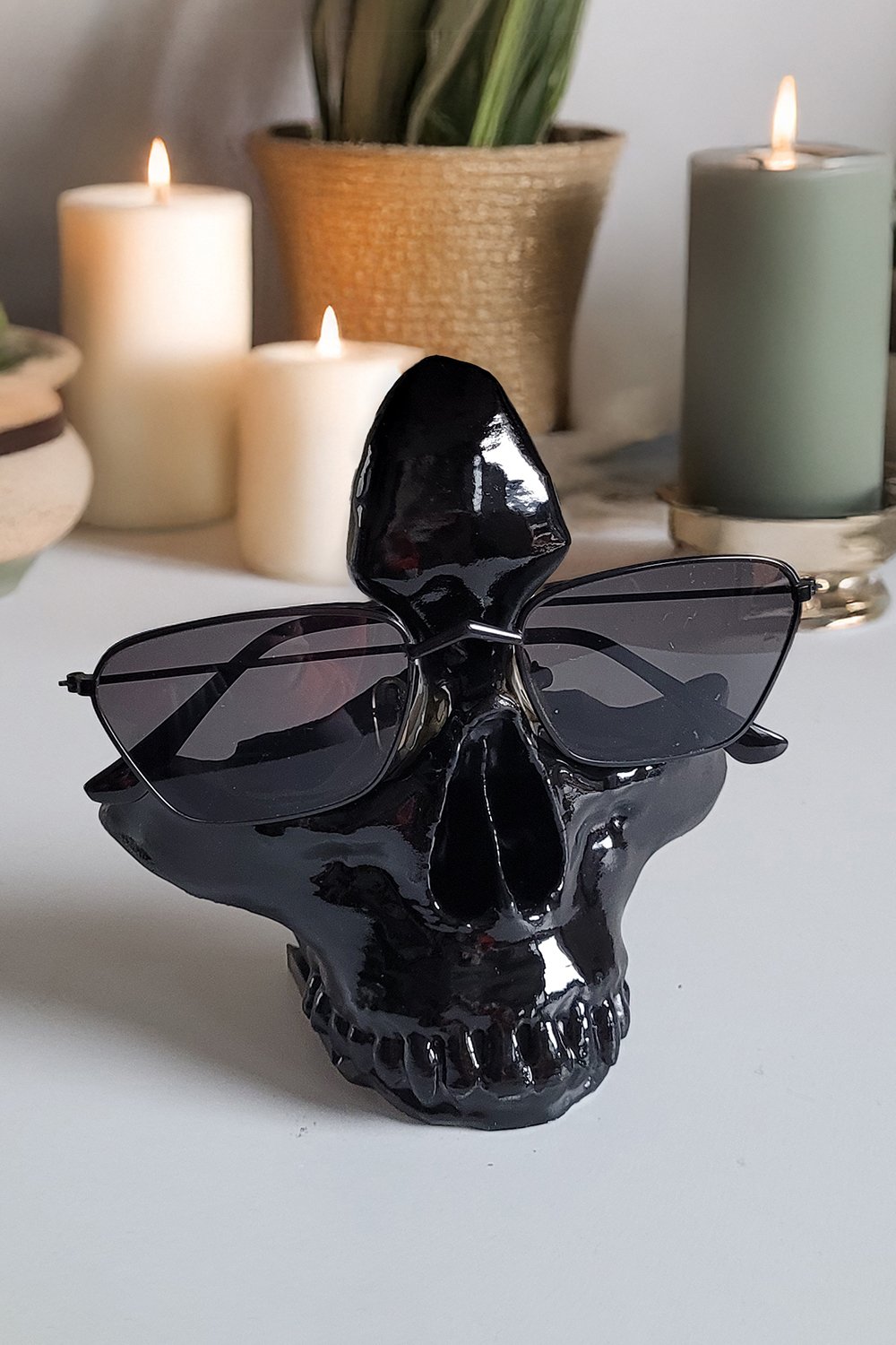 42A35 Home & Living-Kuru Kafa Gözlük Tutacağı | Siyah-Takı Standı-2-Milagron.com