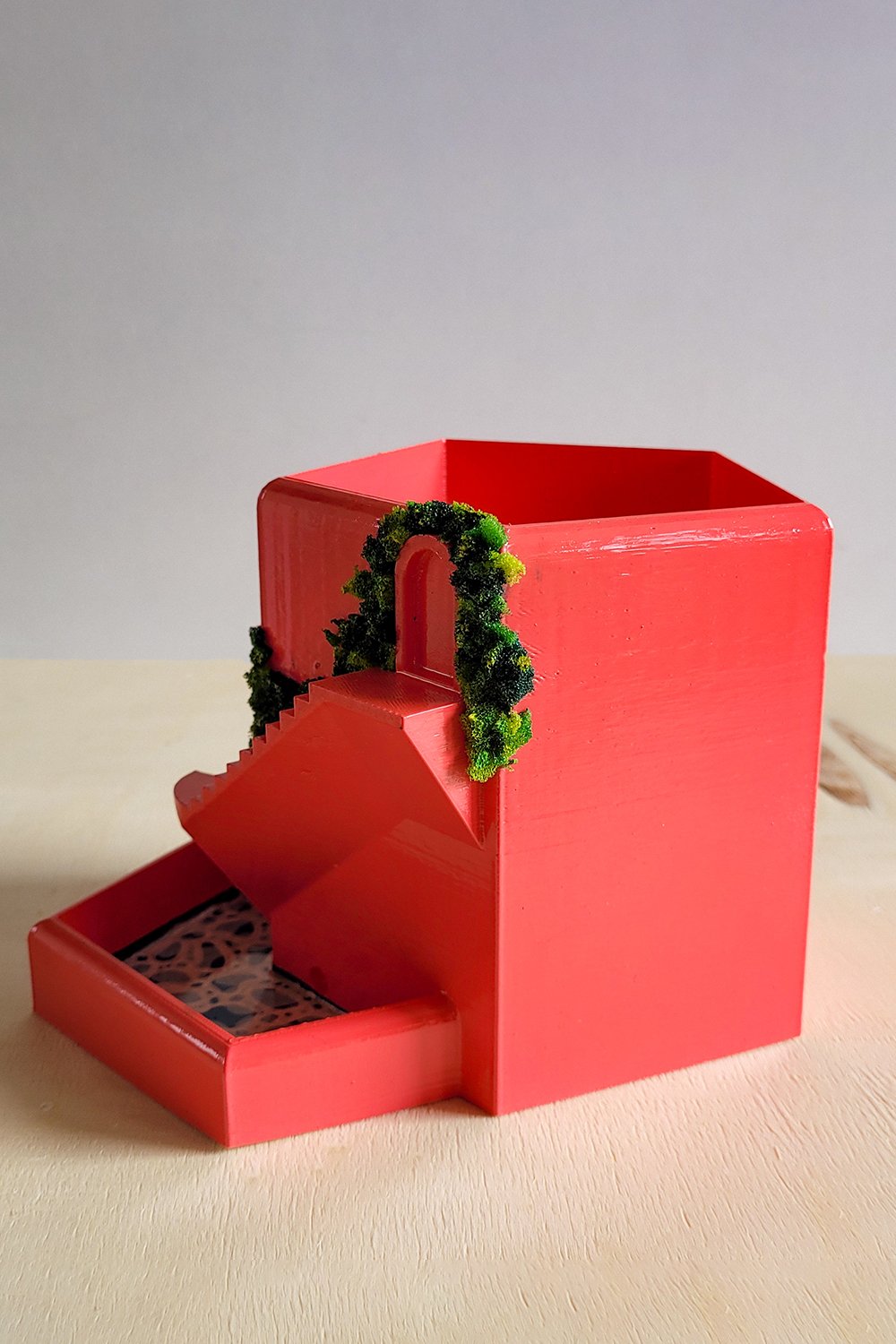 42A35 Home & Living-Merdivenli Bahçe Saksı-Dekoratif Saksı-4-Milagron.com