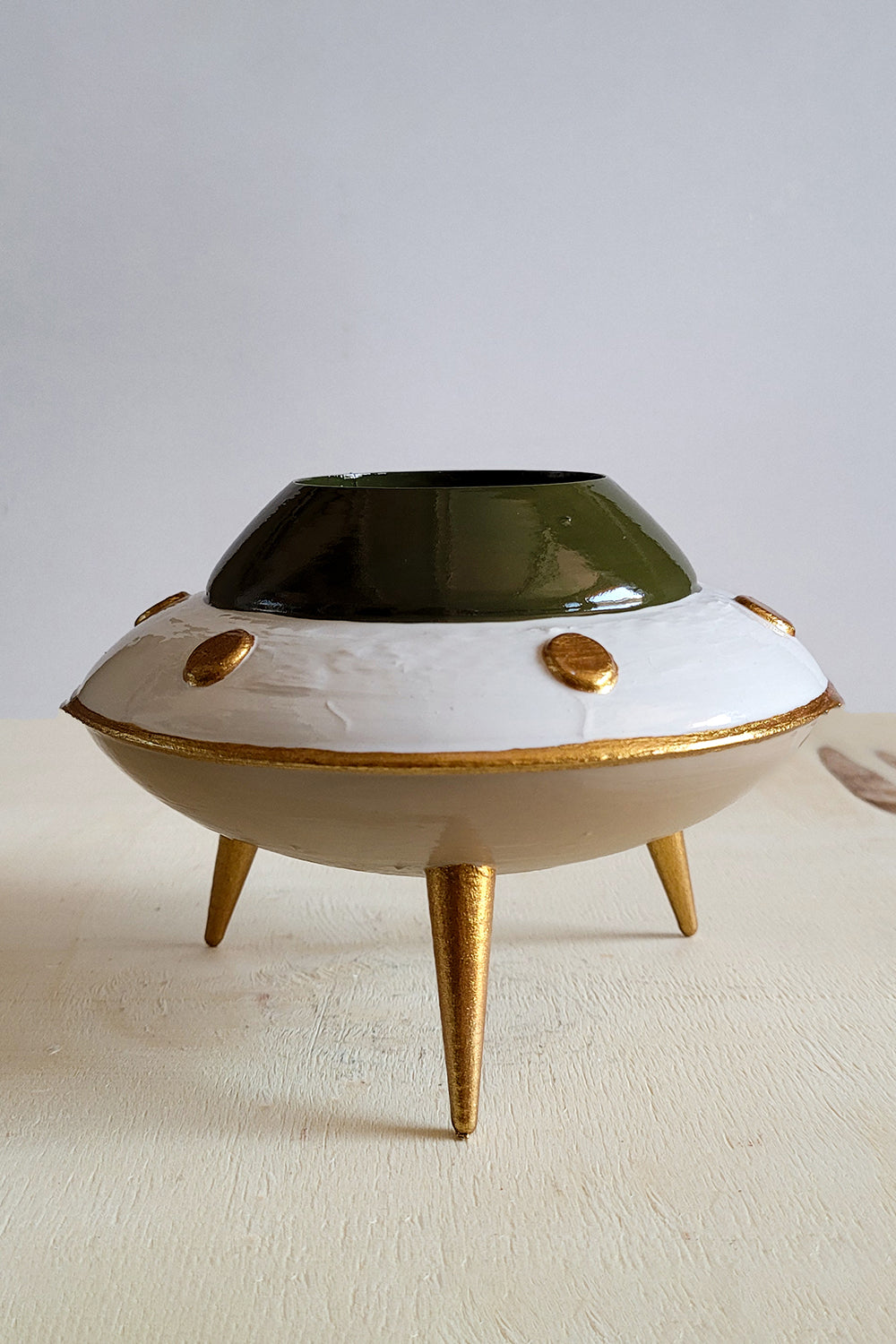 Ufo Mini Saksı | Bej - 0