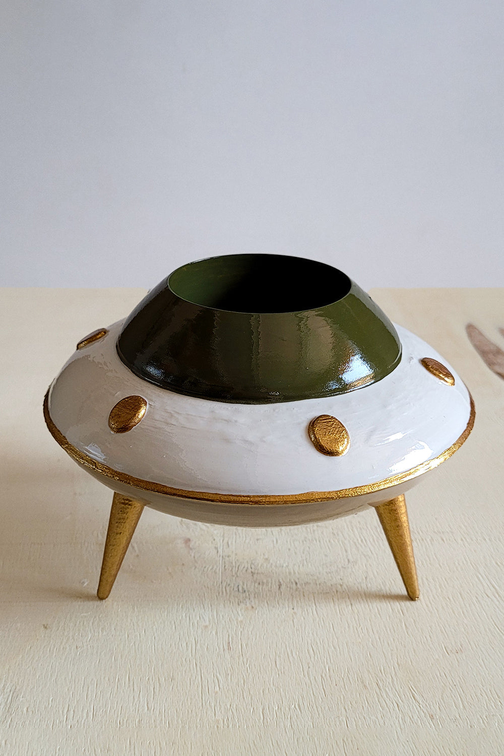 Ufo Mini Saksı | Bej - 4