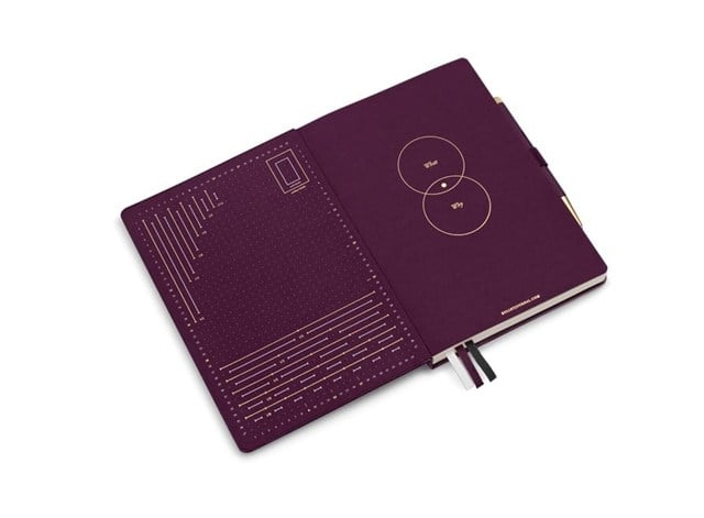 Leuchtturm 1917 Bullet Journal , Orta Boy (A5), Sert Kapak, 206 Numaralı Sayfa Noktalı Defter Purple 400425