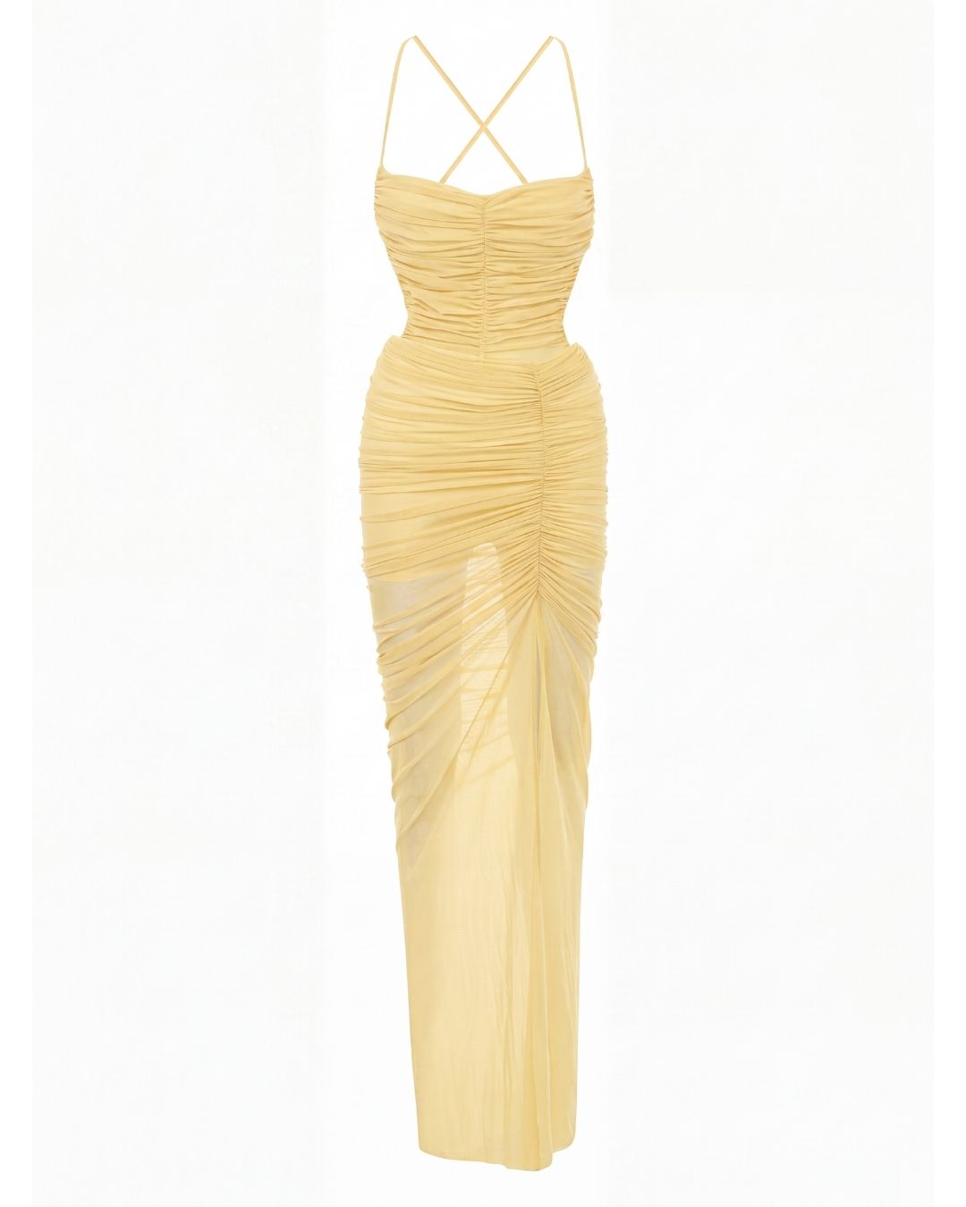 Fainthearted Dress In Butter Yellow