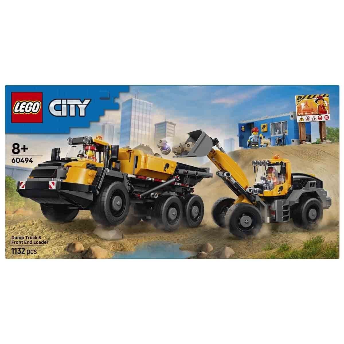 60494 Lego City Damperli Kamyon Ve Ön Yükleyici 1132 Parça +8 Yaş