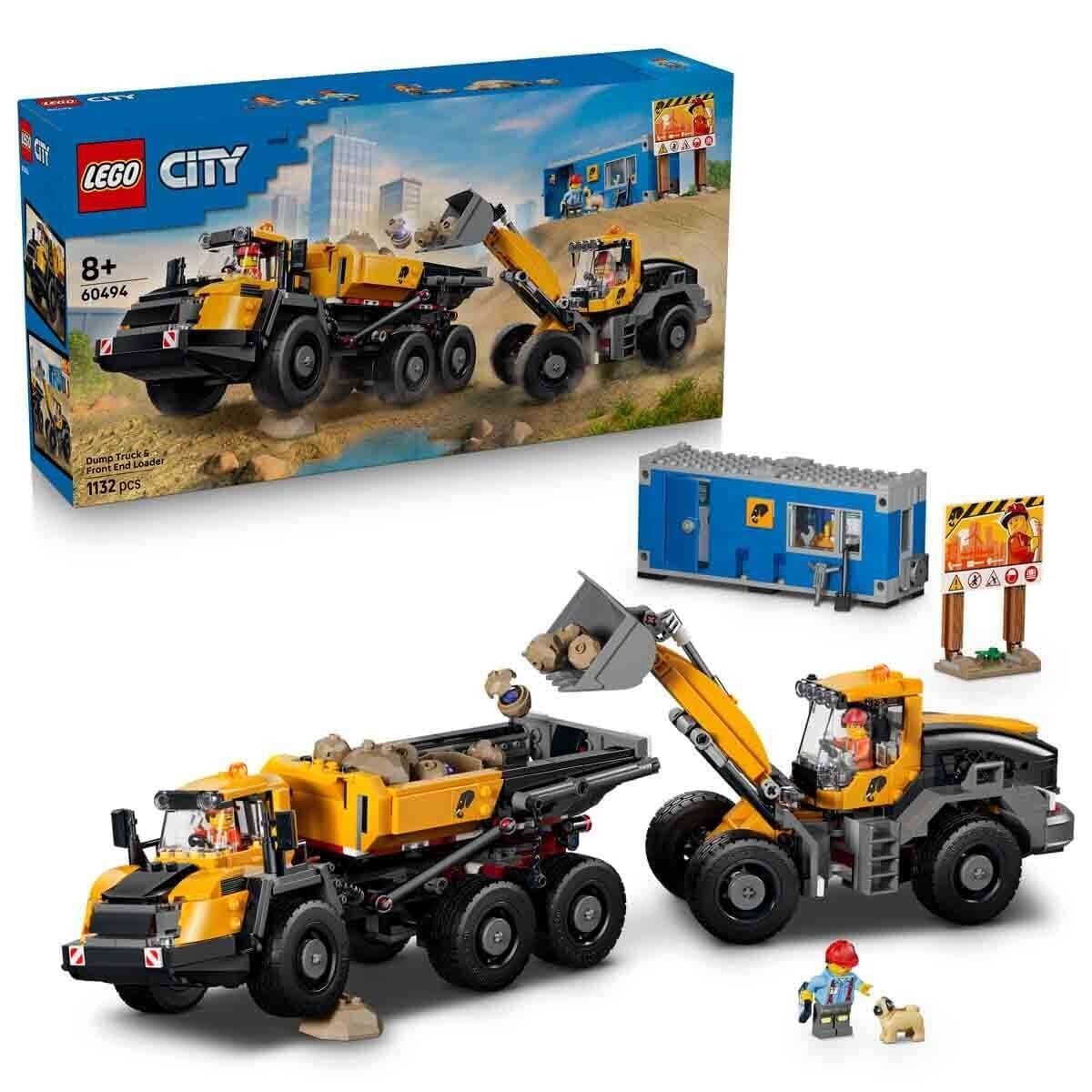 60494 Lego City Damperli Kamyon Ve Ön Yükleyici 1132 Parça +8 Yaş