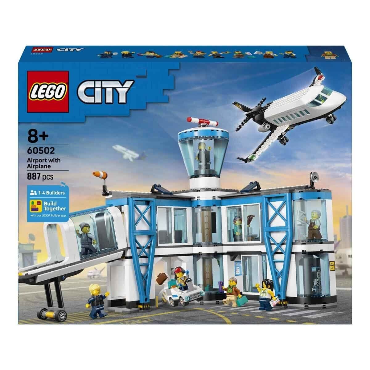 60502 Lego City Havaalanı Ve Uçak 887 Parça +8 Yaş