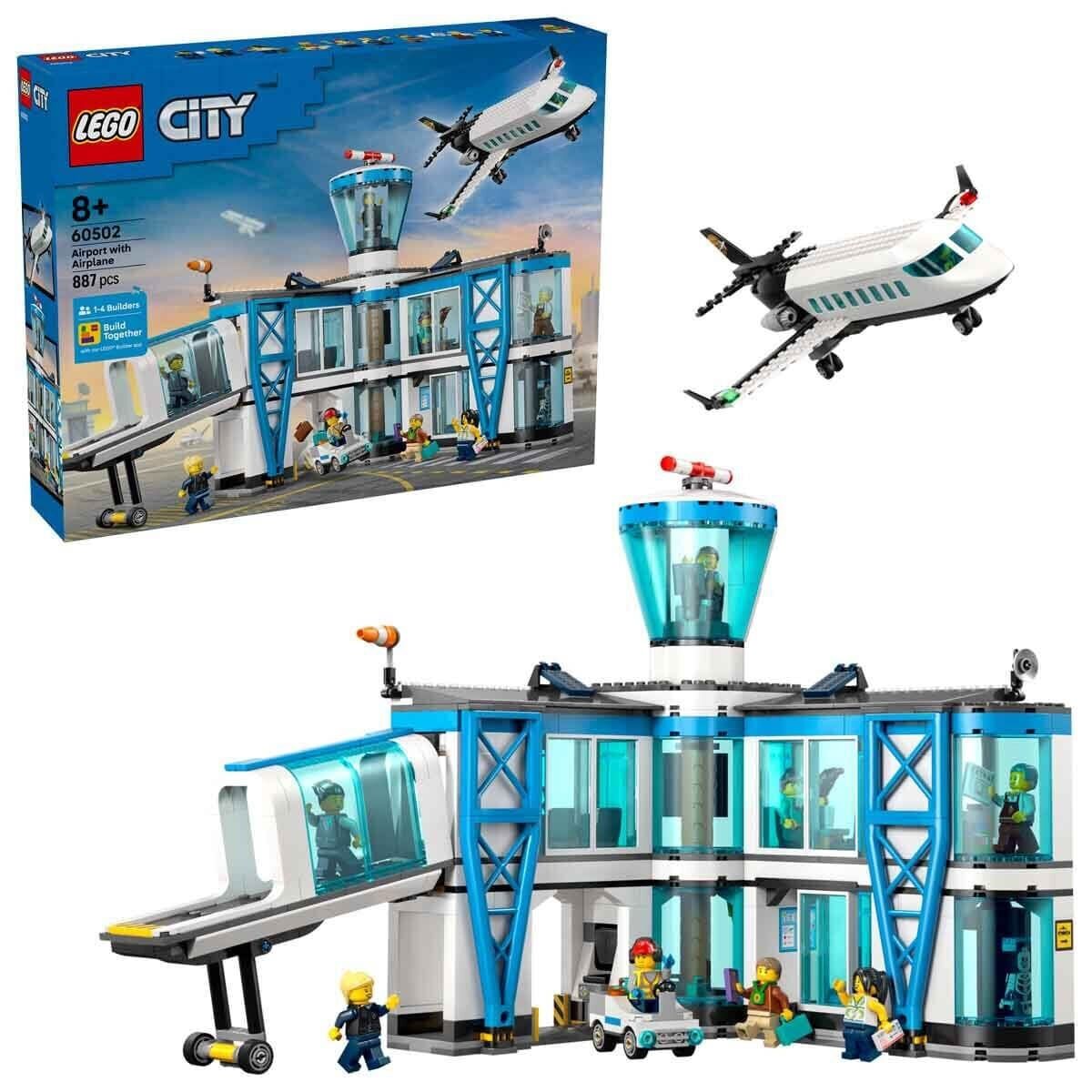 60502 Lego City Havaalanı Ve Uçak 887 Parça +8 Yaş