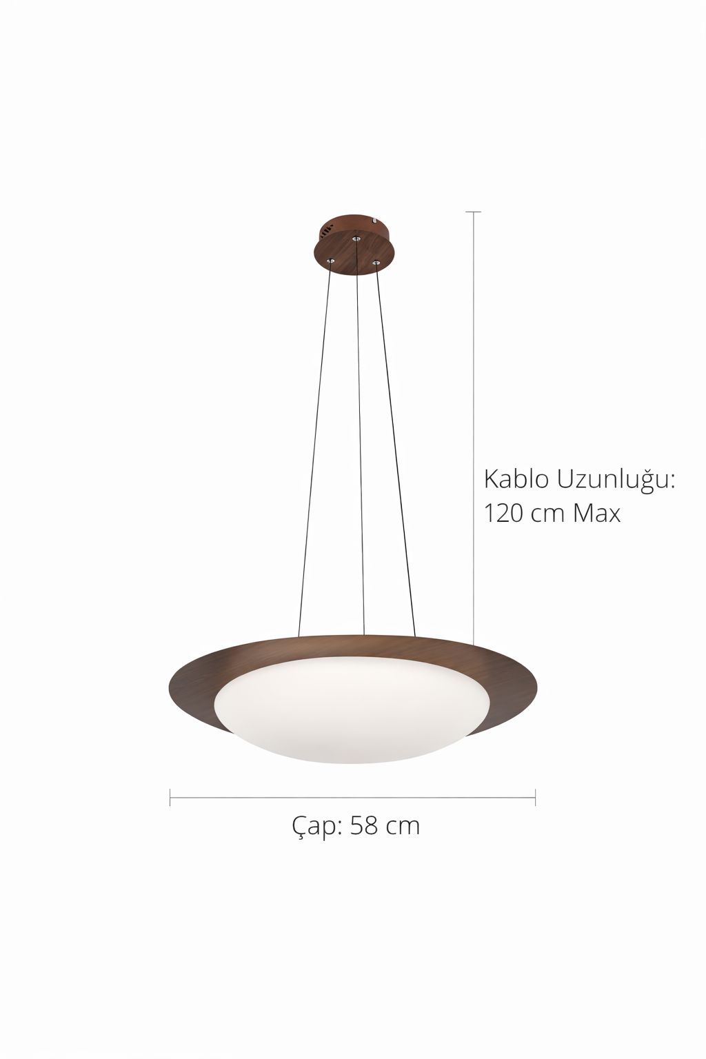 Lumiana-Noctra Large Led Sarkıt - 58 Cm-Avize-4-Milagron.com