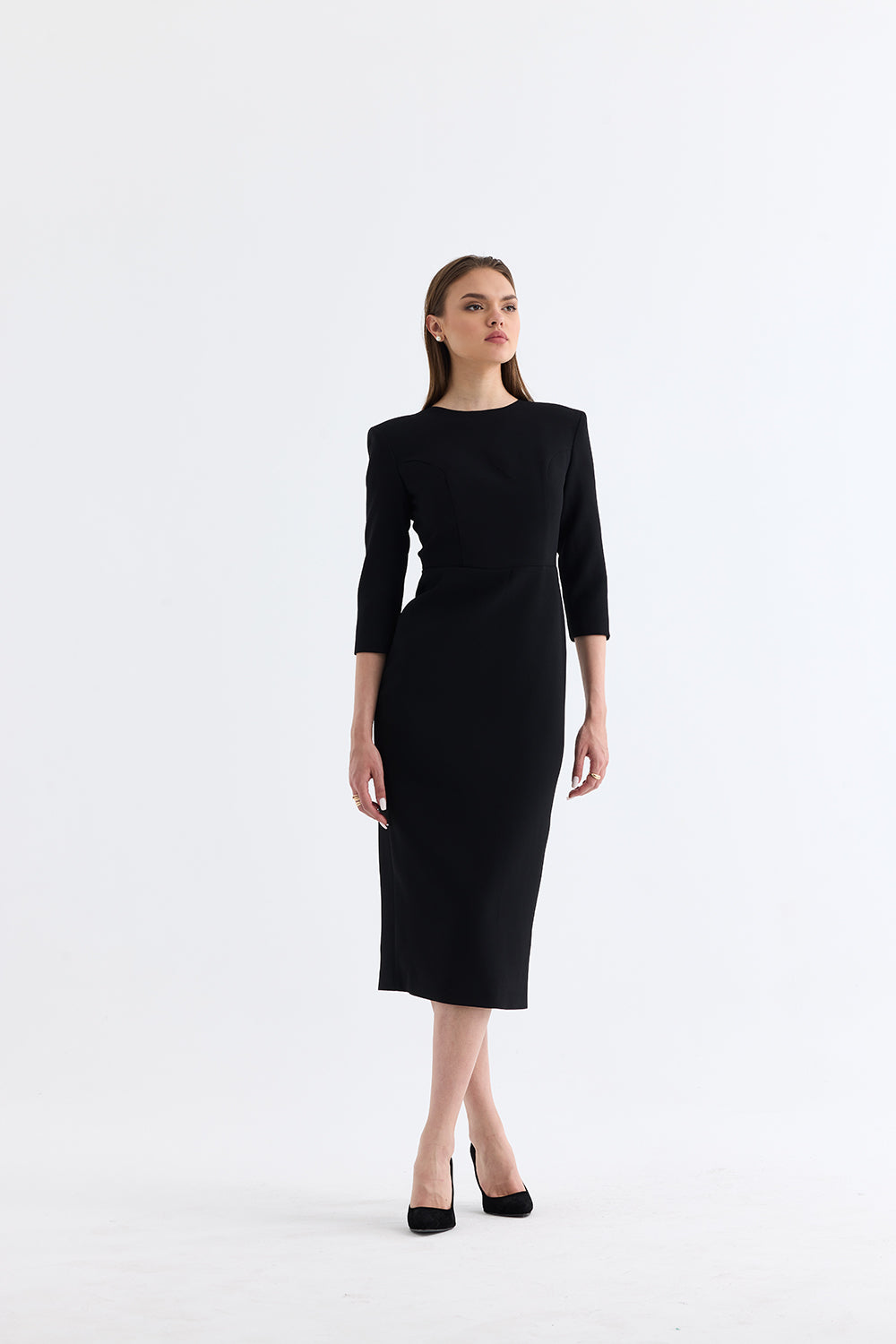 Manshet-İris / Sırt Dekolteli Abiye Elbise-Elbise-3-Milagron.com