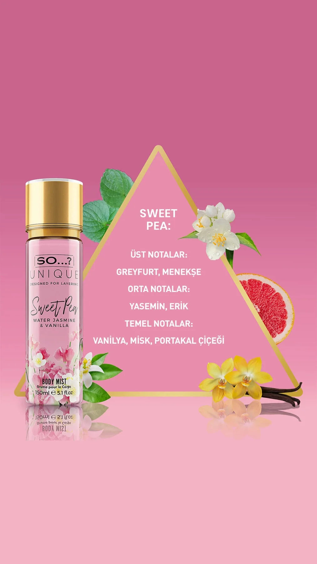 So…? Unique Sweet Pea Vücut Spreyi 150ml