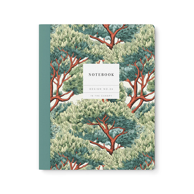 Ohh Deer Kaleido Tasarımı 8X10 64 Sayfa İNce Kapak Çizgili Defter Design No.26 In The Canopy 11756