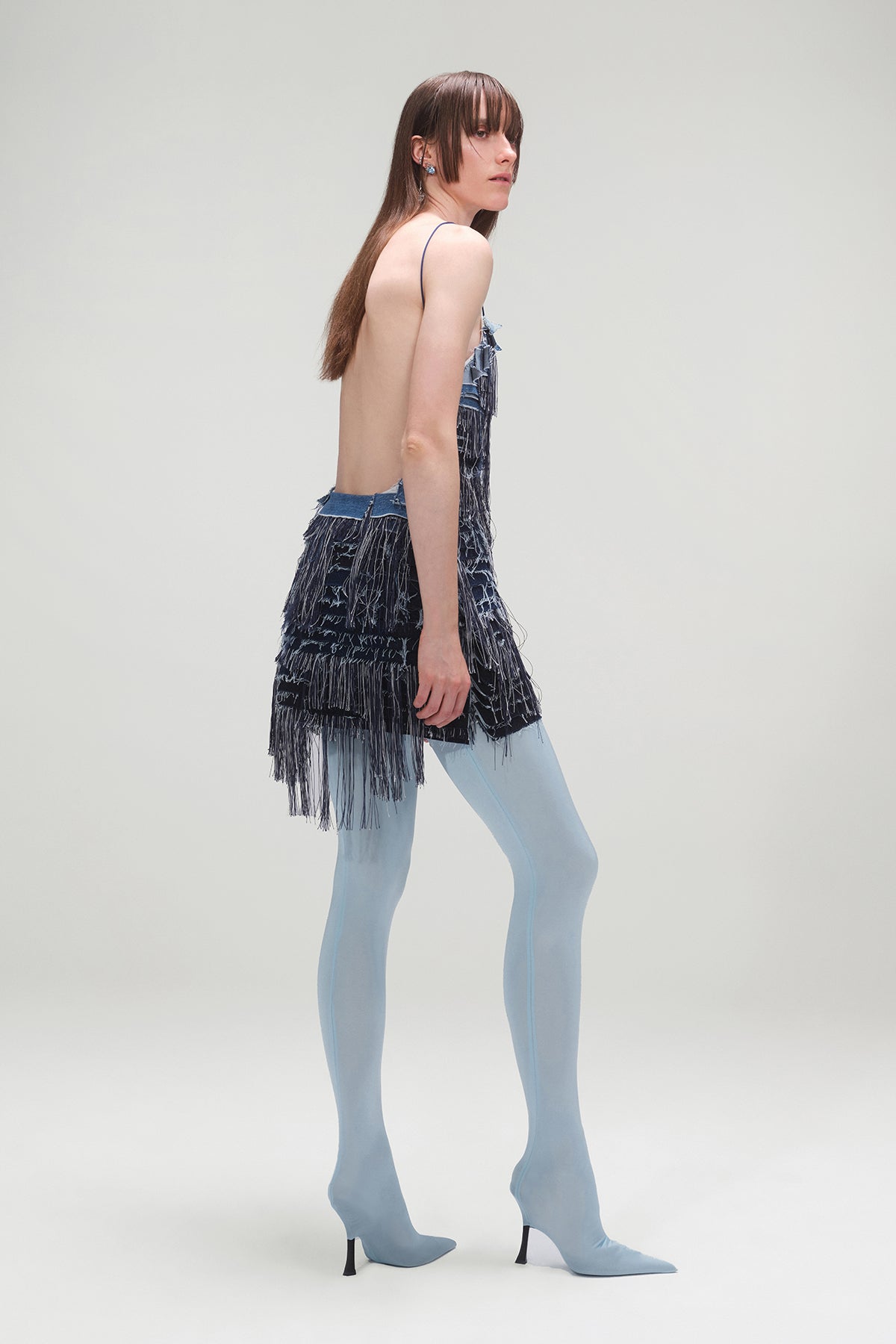 A Piece of Work-Denim Tassel Dress-Elbise-2-Milagron.com