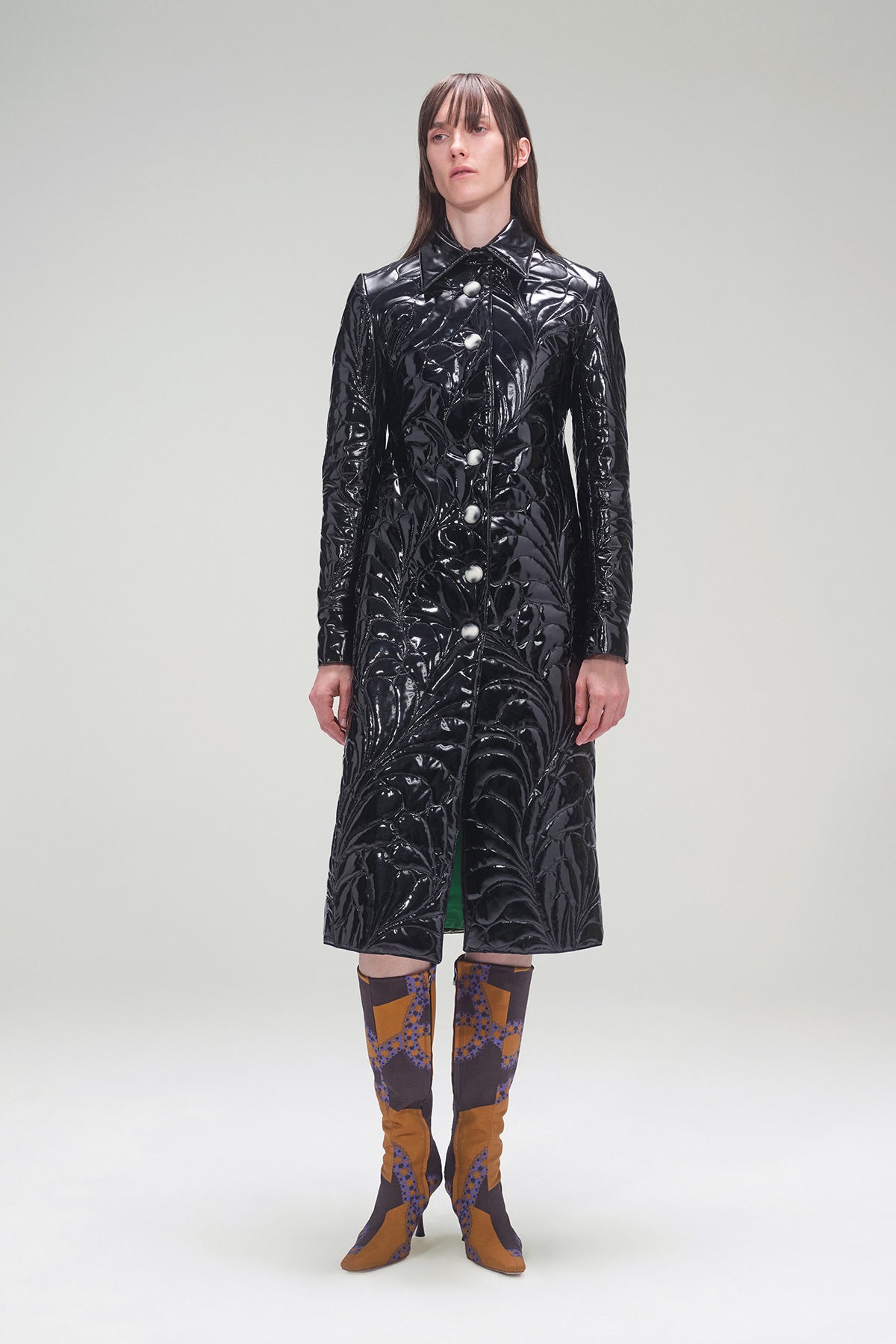 A Piece of Work-Embroidered Coatdress-Kaban-1-Milagron.com