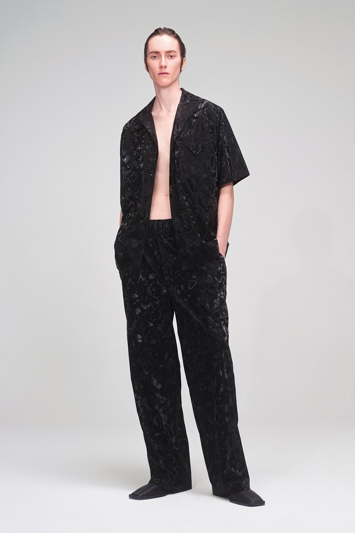 A Piece of Work-Shiny Blaze Shirt & Pants-Alt - Üst Takım-2-Milagron.com