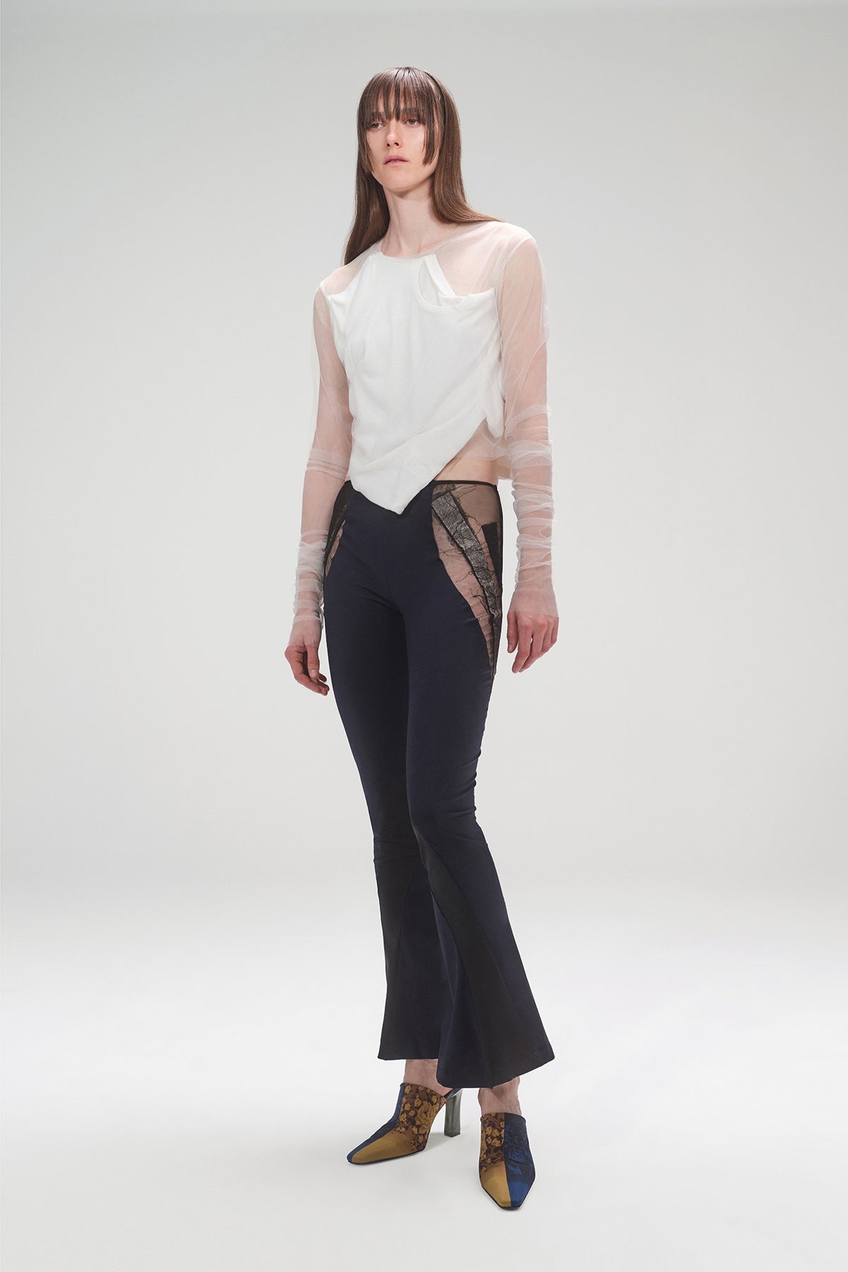 A Piece of Work-Tulle Wrinkled Top-Top-1-Milagron.com
