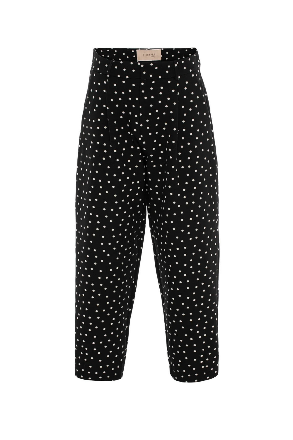 A Simple Way Co-Juliet Puanlı Pantolon-Kumaş Pantolon-4-Milagron.com