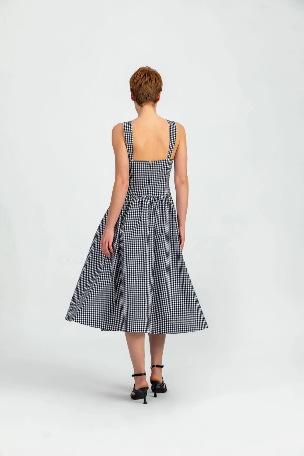 A Simple Way Co-Maria Siyah Beyaz Potikare-Elbise-3-Milagron.com