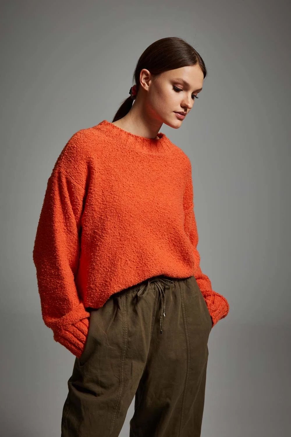 A Simple Way Co-Orange Oversize Kazak-Kazak & Triko-1-Milagron.com