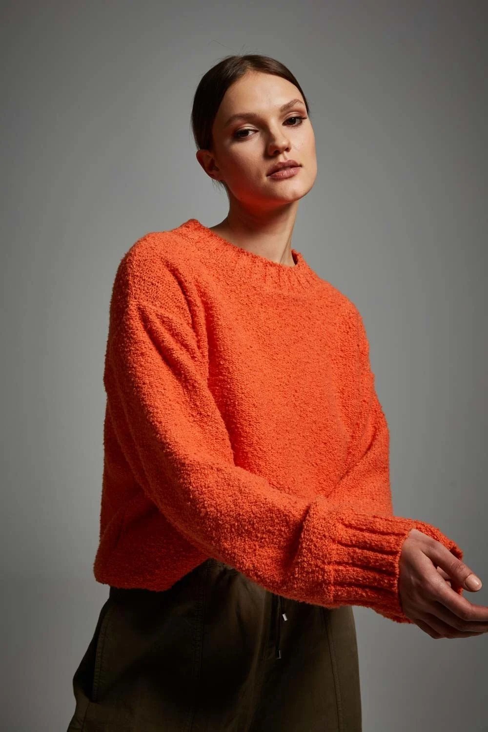 A Simple Way Co-Orange Oversize Kazak-Kazak & Triko-2-Milagron.com