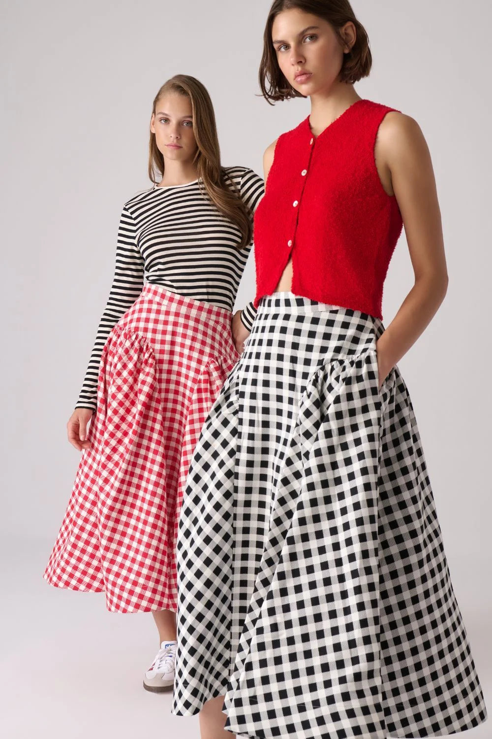 A Simple Way Co-Sofi Etek Siyah Beyaz Ekose-Etek-2-Milagron.com