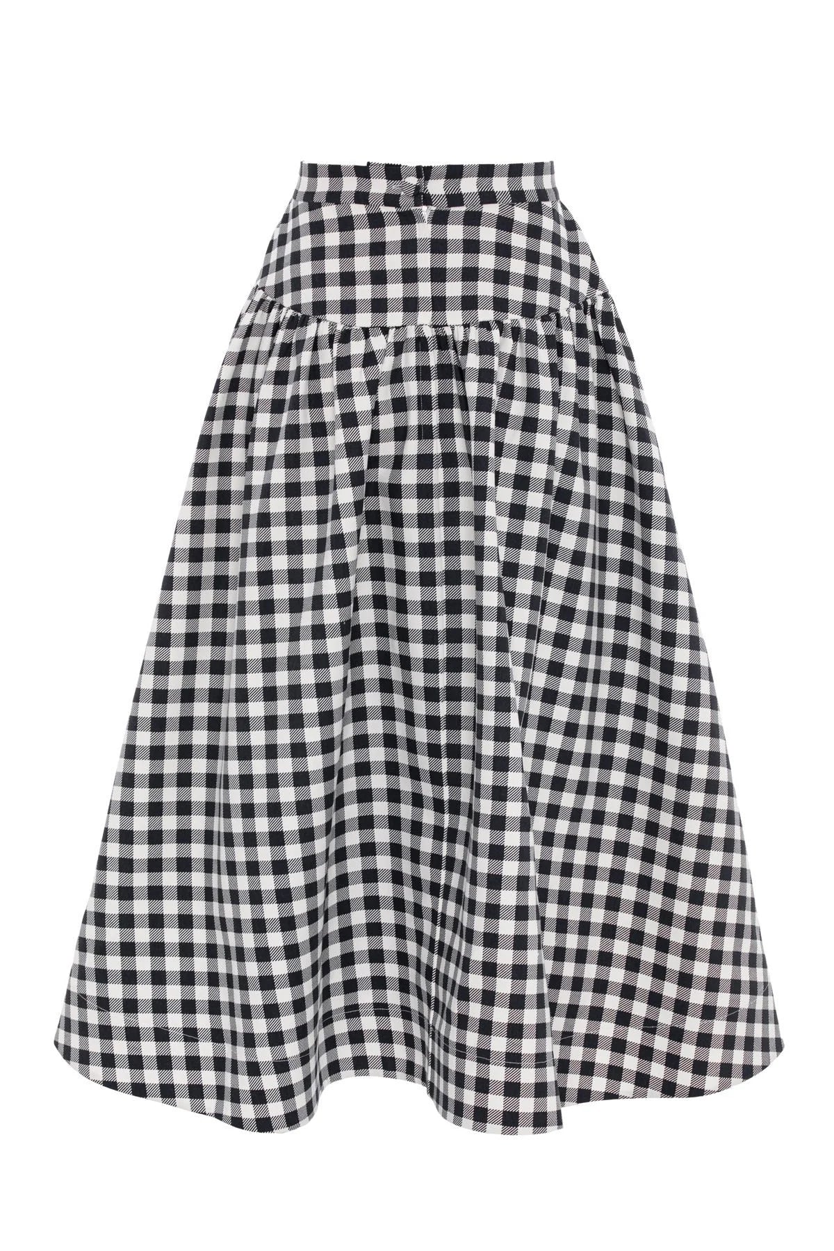 A Simple Way Co-Sofi Etek Siyah Beyaz Ekose-Etek-4-Milagron.com