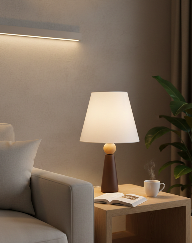 Lumiana-Minoa Masa Lambası-Kahverengi-Masa Lambası-2-Milagron.com