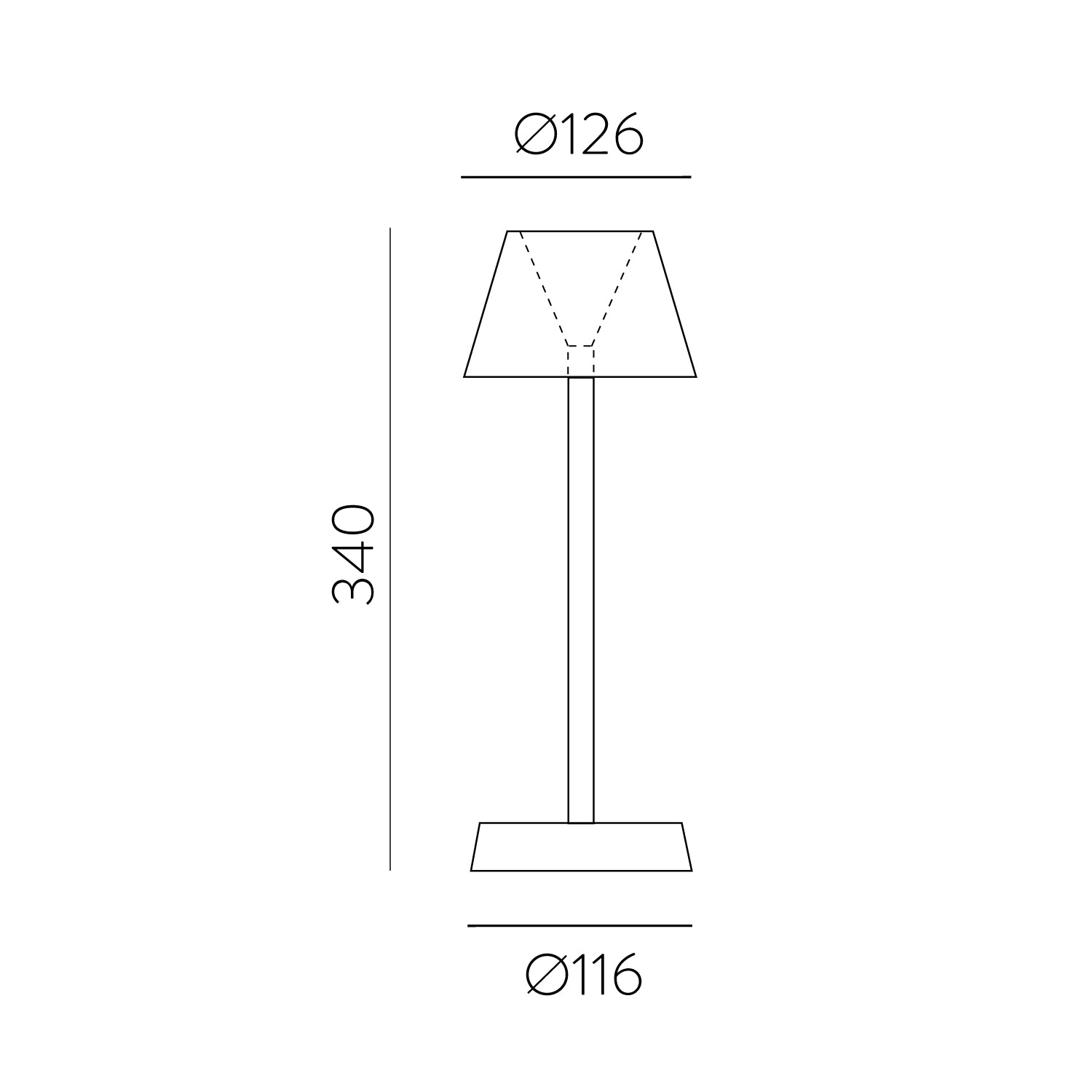 ASAHI MASA LAMBASI 1L BLACK Ø11X34 CM LED 7W 3000K