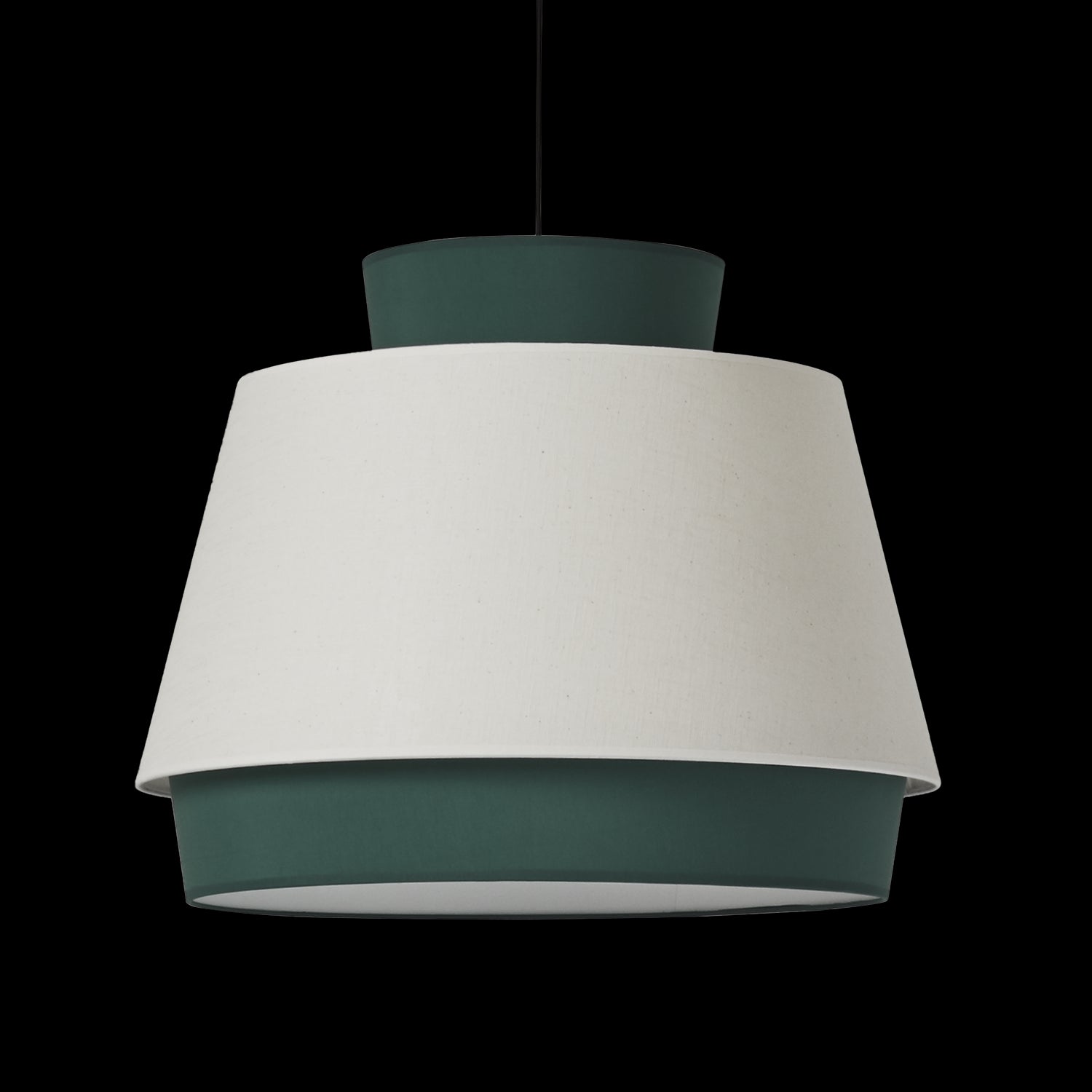 ASPEN SARKIT 1L YEŞİL-KIRIK BEYAZ Ø60X20 CM LED 1XE27