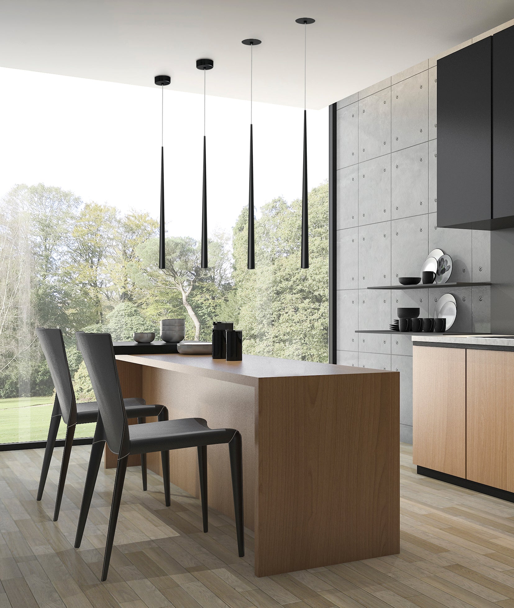 Bendis 1L Sarkit Si̇yah Ø3,2X70 Cm Led 5W 3000K