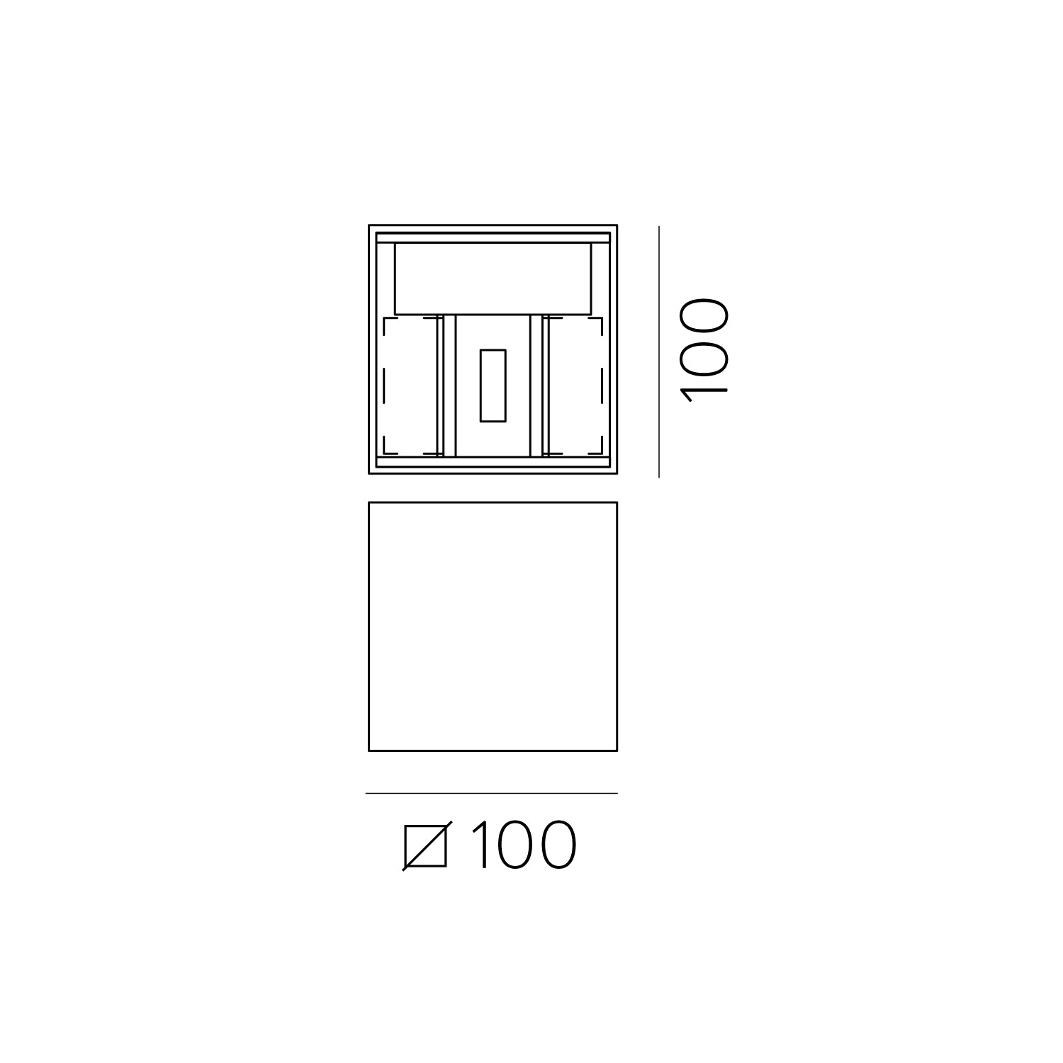 Kendo Apli̇k 2L Si̇yah Ø10X10 Cm Led 2X6W 3000K