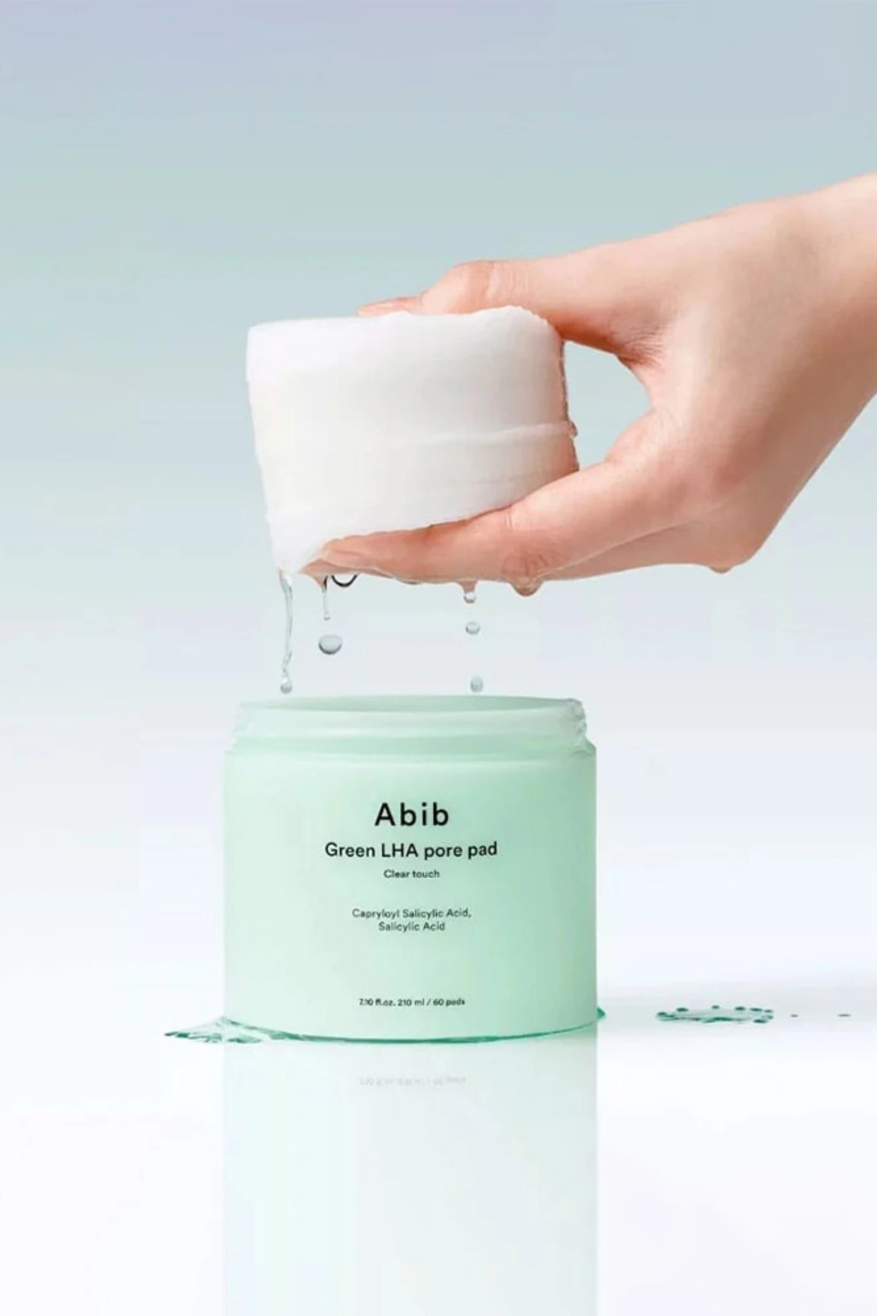 Abib-Green Lha Pore Pad Clear Touch 210ml / 60pads Gözenek Arındırıcı Cilt Pedleri-Cilt Pedi-4-Milagron.com