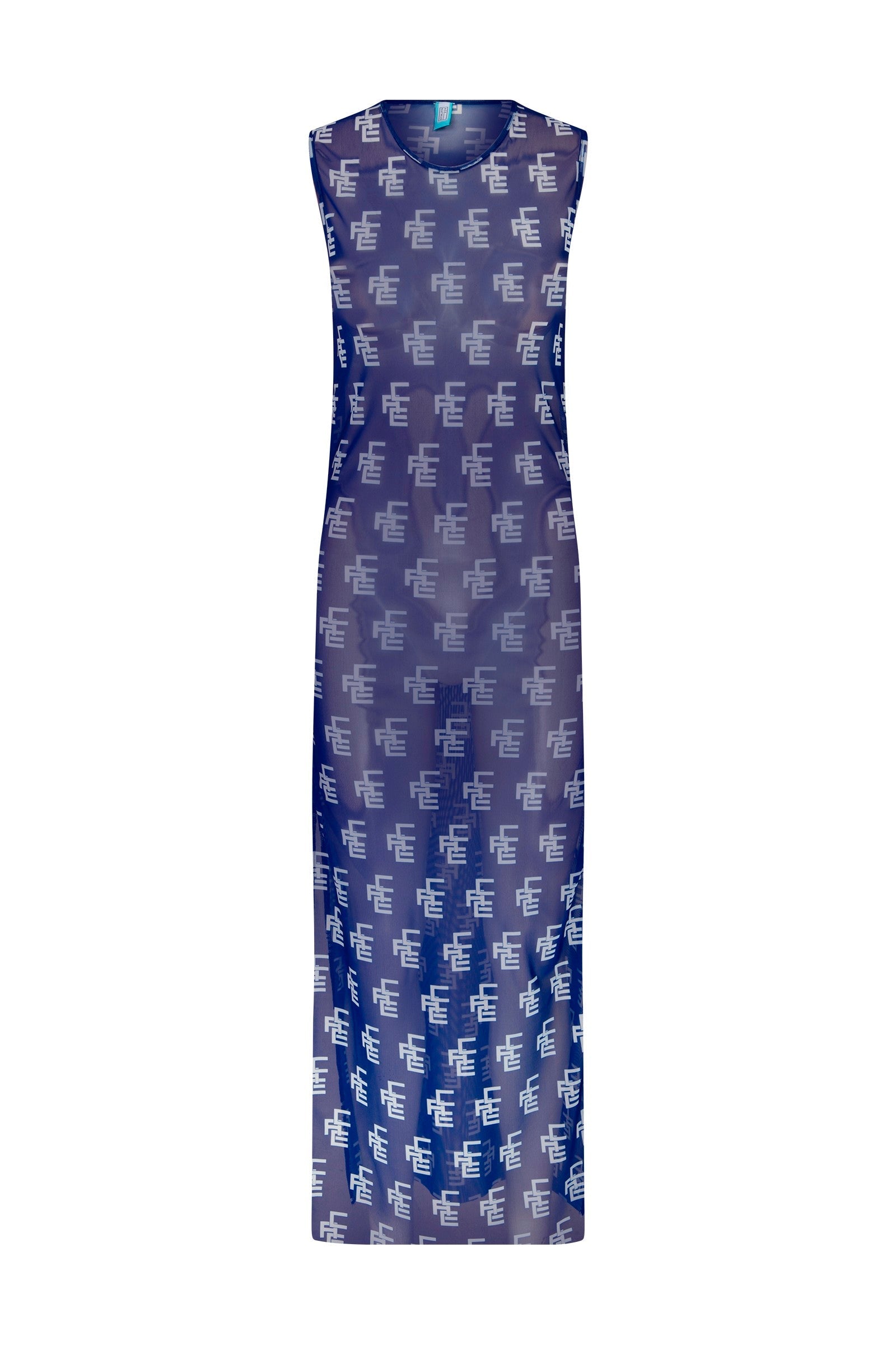 Ace Nayman-Adele Monogram Mesh Dress-Elbise-2-Milagron.com
