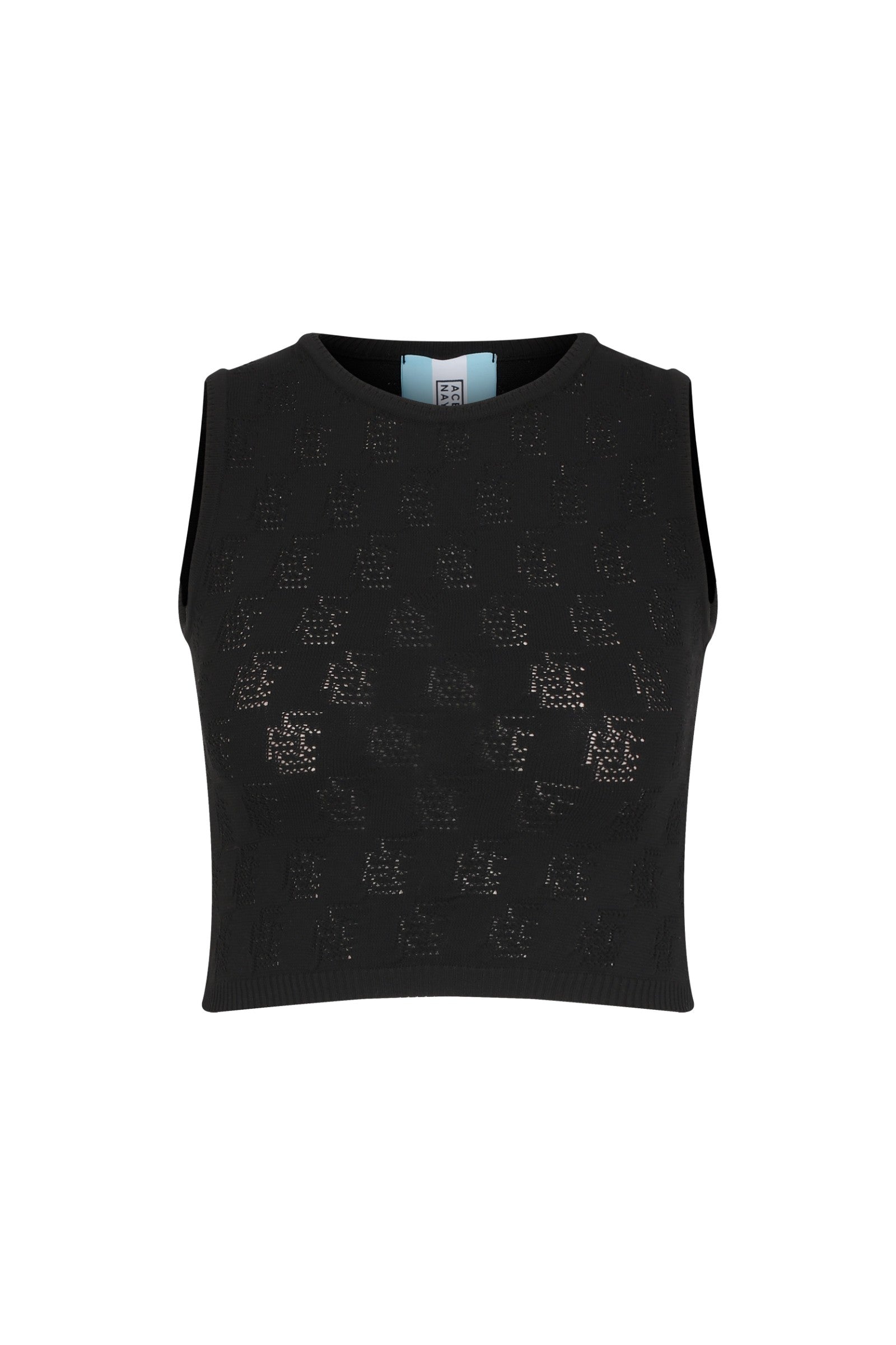 Ace Nayman-Amira Monogram Knitted Top-Top-1-Milagron.com
