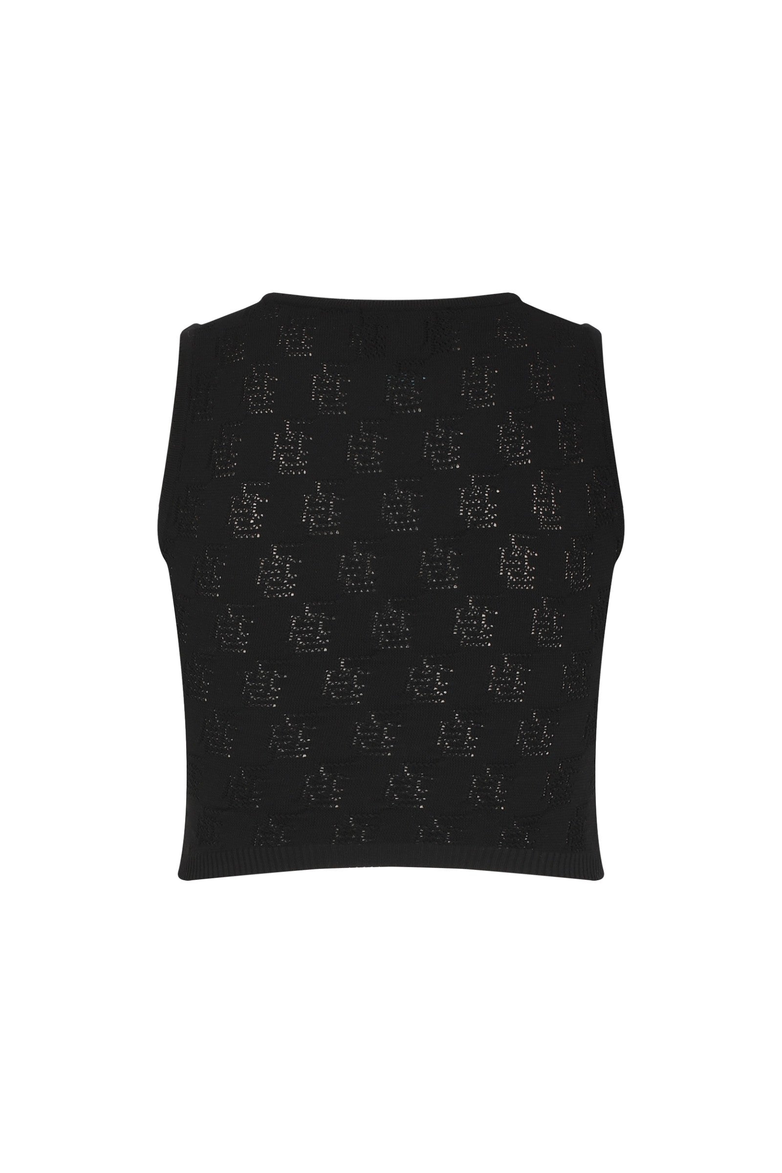 Ace Nayman-Amira Monogram Knitted Top-Top-2-Milagron.com
