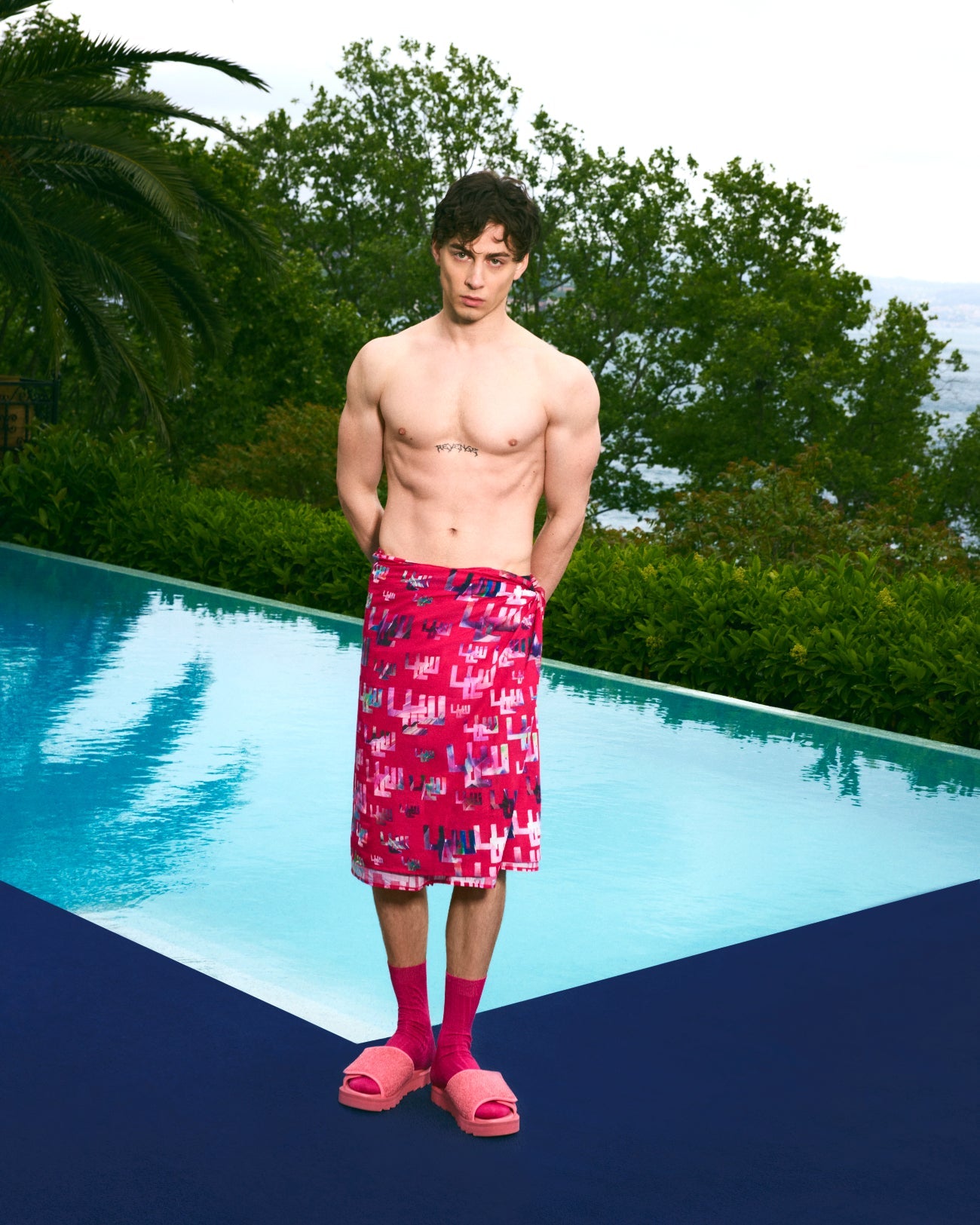 Ace Nayman-Bo Fuschia Cover Up-2-Milagron.com