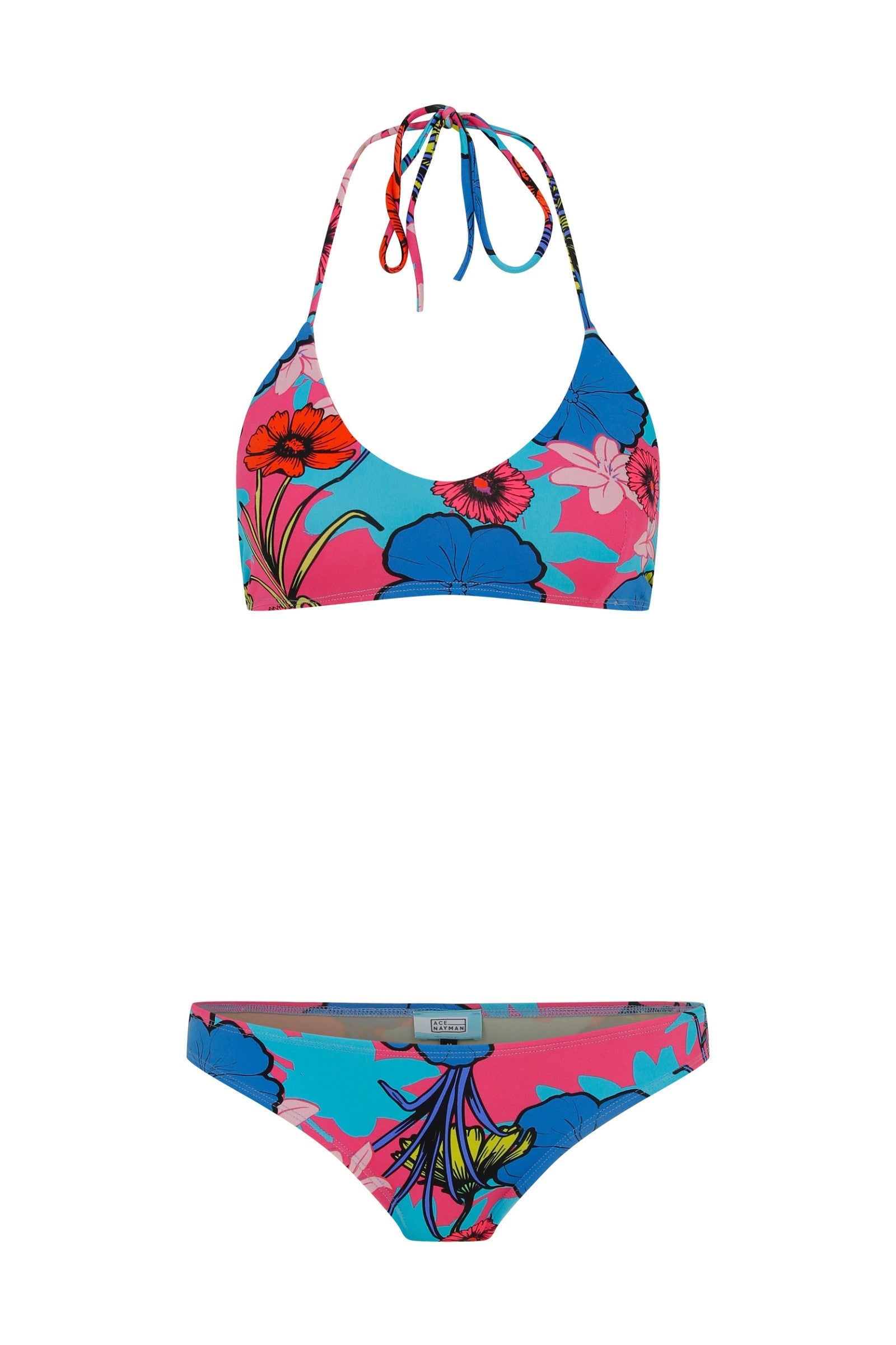 Ace Nayman-Carina Floral Printed Bikini-Bikini & Mayo-2-Milagron.com