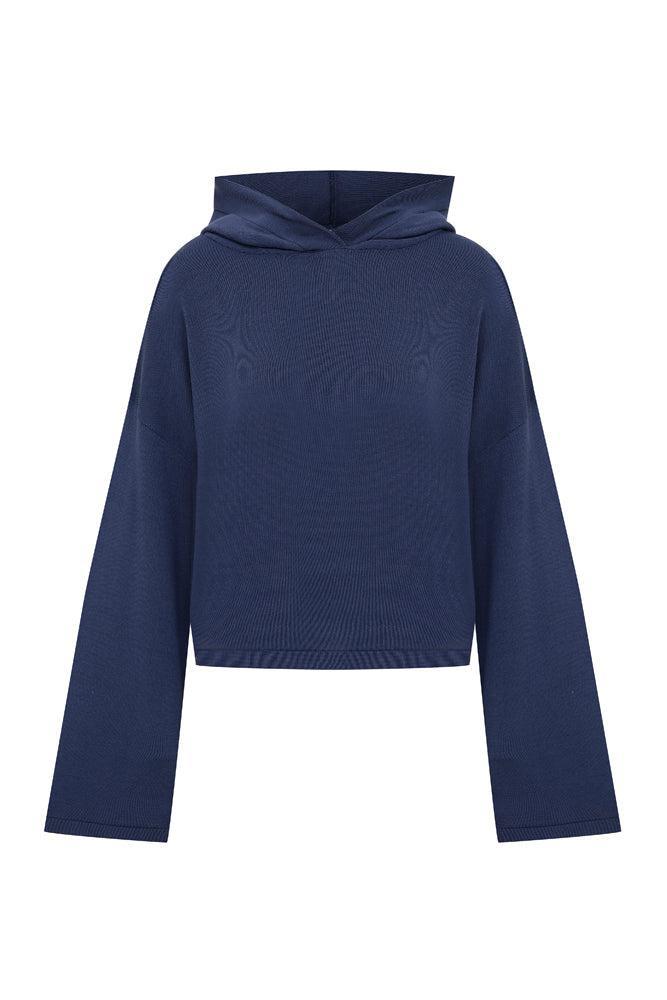 Ace Nayman-Clara Knitted Hoodie-Sweatshirts & Hoodies-1-Milagron.com