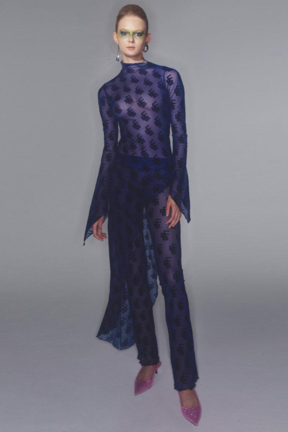 Ace Nayman-Elsa Mesh Dress-Elbise-1-Milagron.com