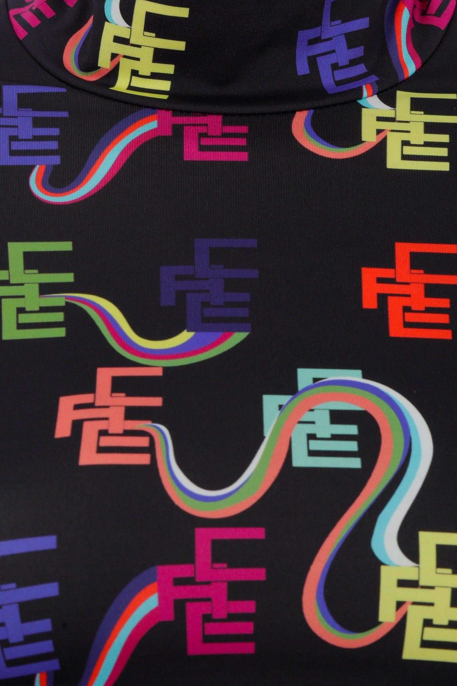 Ace Nayman-Gabriela Monogram Printed Crop Top-Crop Top-4-Milagron.com