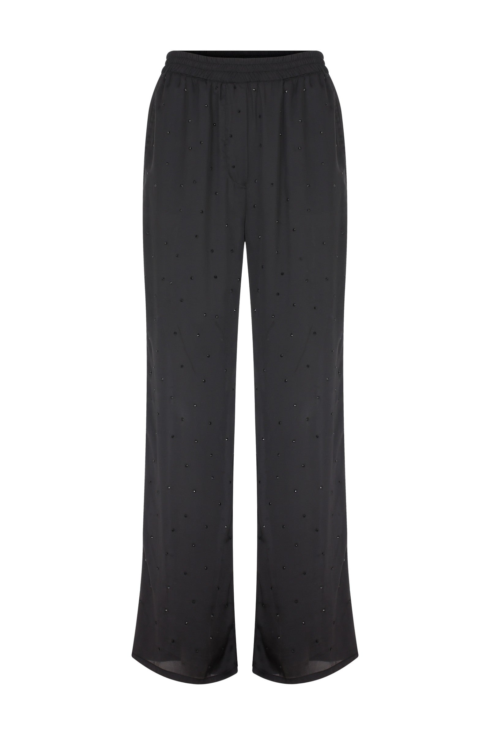 Ace Nayman-Grace Rhinestone Pajama Pants-Pantolon-1-Milagron.com