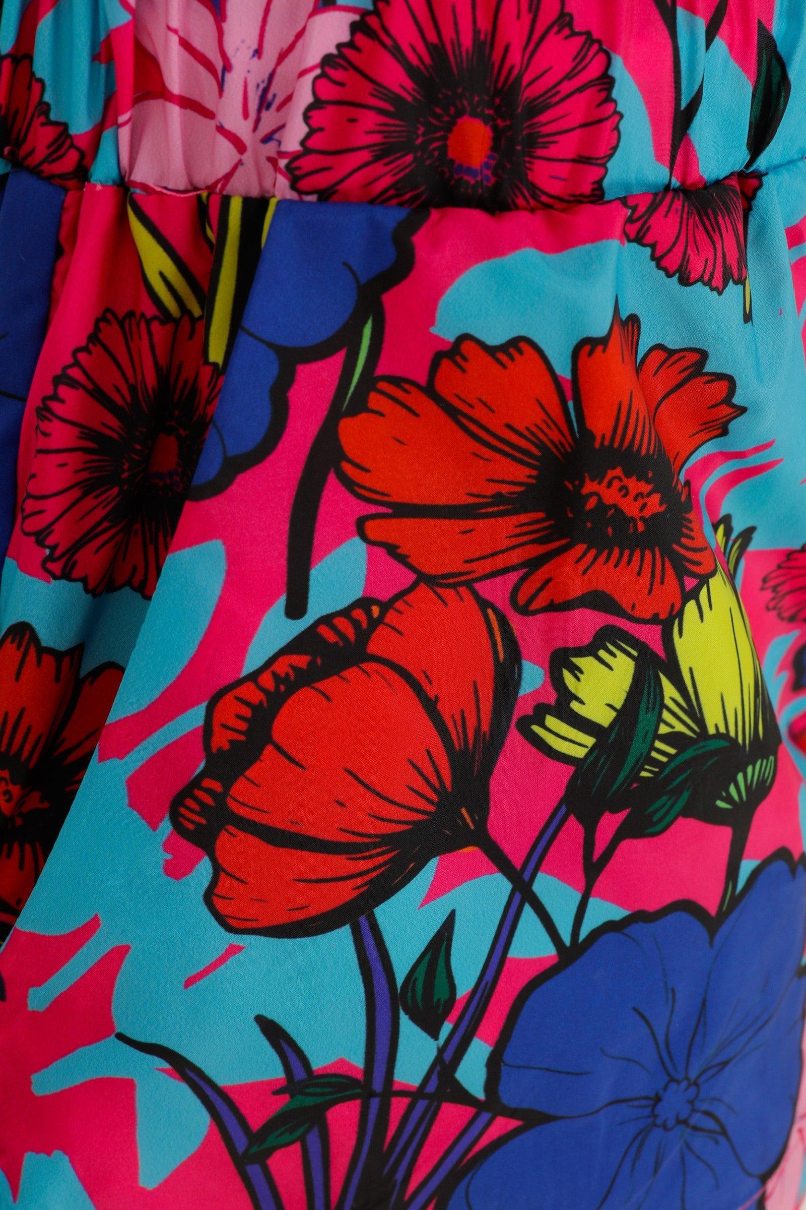 Ace Nayman-Isla Floral Print Shorts-Şort-4-Milagron.com