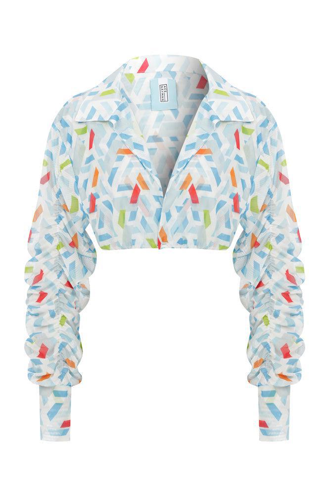 Ace Nayman-Juliet Mesh Cropped Shirt-Gömlek-2-Milagron.com